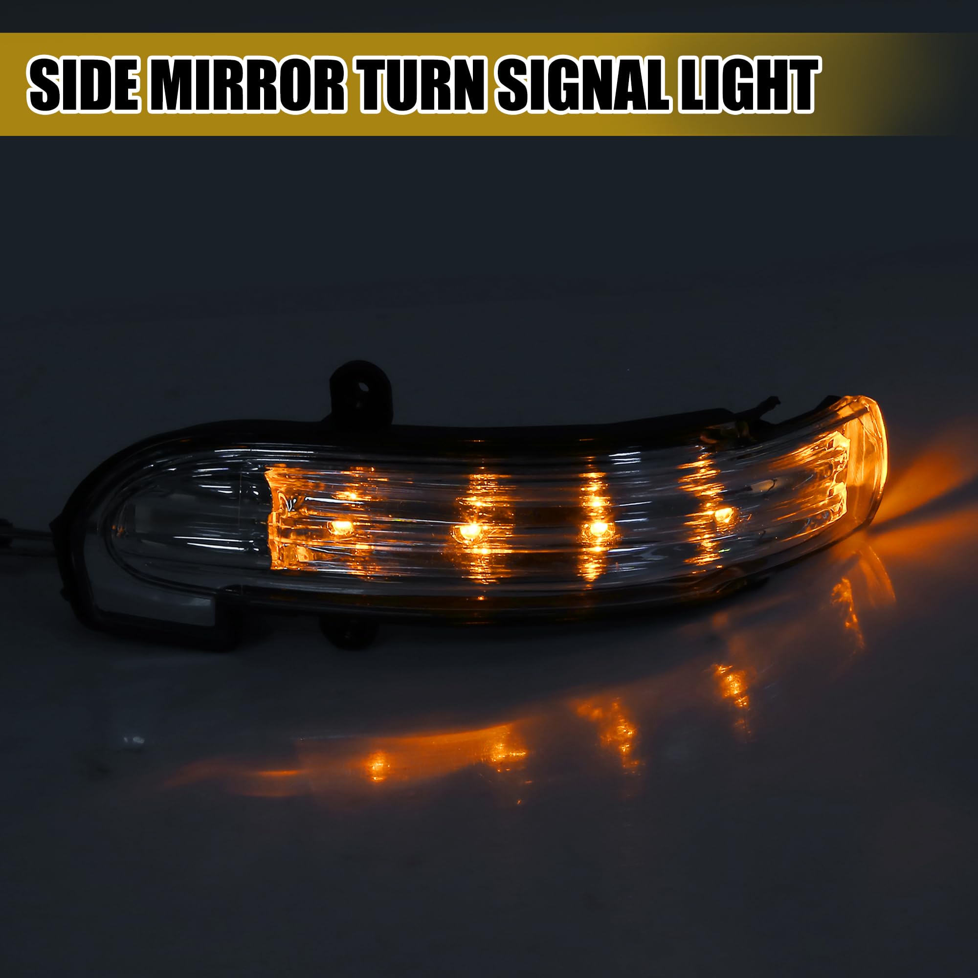 Mercedes-Benz C230 2005-2007 Front Left Side Door Rearview Mirror with LED Turn Signal Light - Replacement Part No. A2038201521 - Perfect for Enhanced Visibility and Safety While Driving