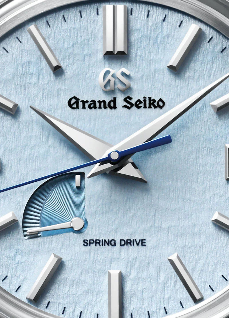 SBGA407 Skyflake Elegance Spring Drive 40.2mm Blue Leather Strap Watch - Perfect for Business Meetings & Formal Events
