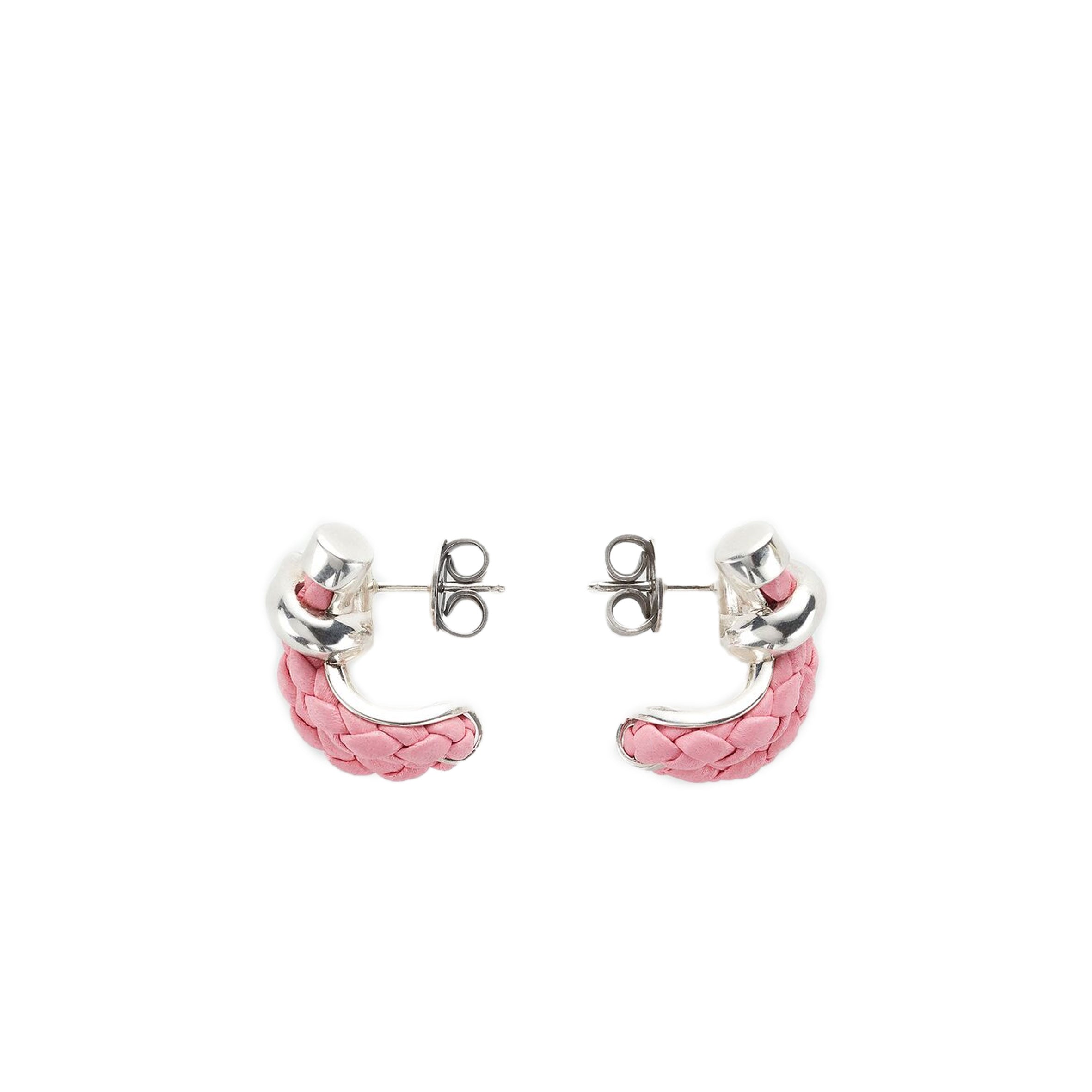 Elegant Silver Nappa Leather Earrings with Ribbon Design - Perfect for Parties, Weddings & Everyday Wear