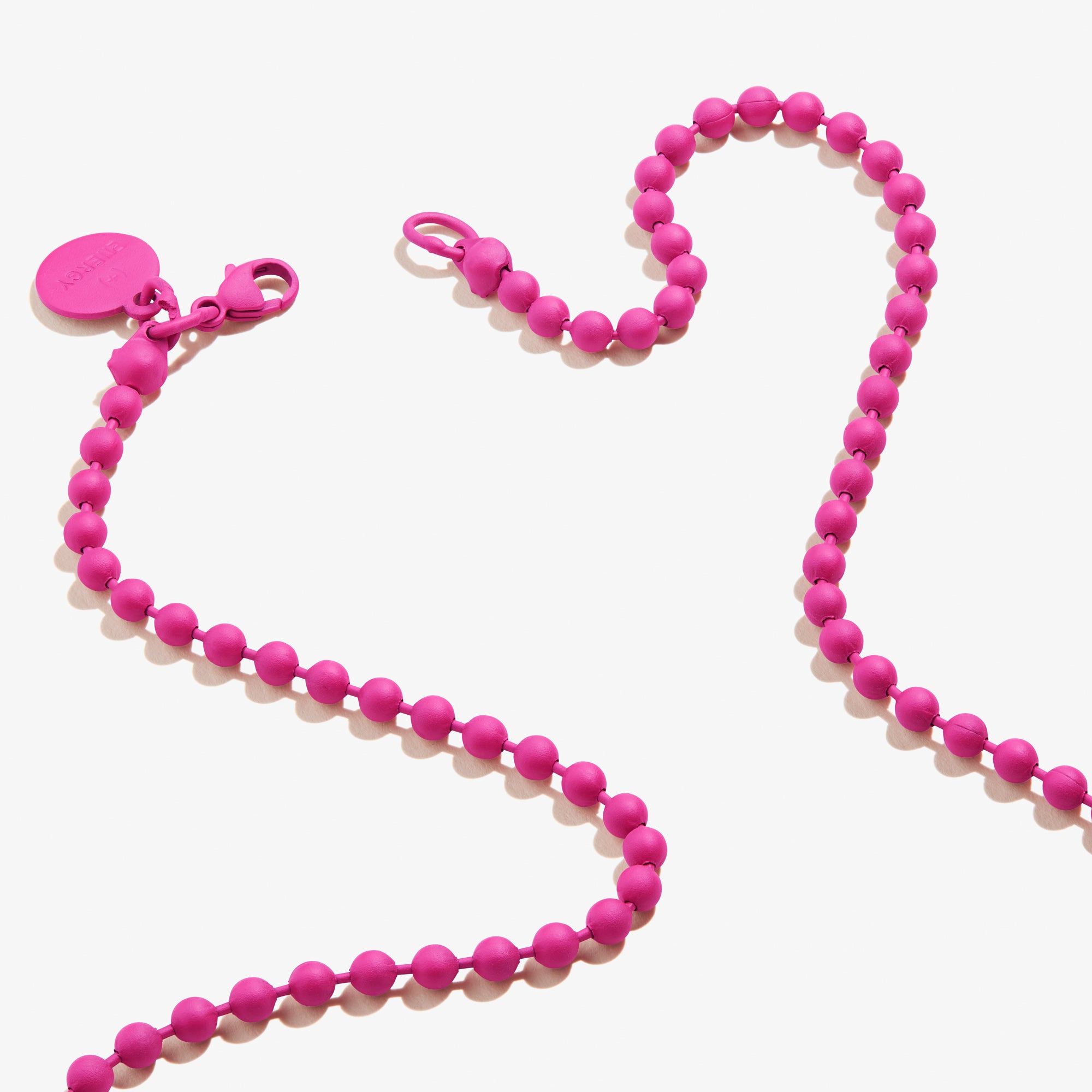 Elegant Magenta Ball Chain Necklace for Women - Trendy Layering Jewelry for Everyday Wear, Parties & Gifts