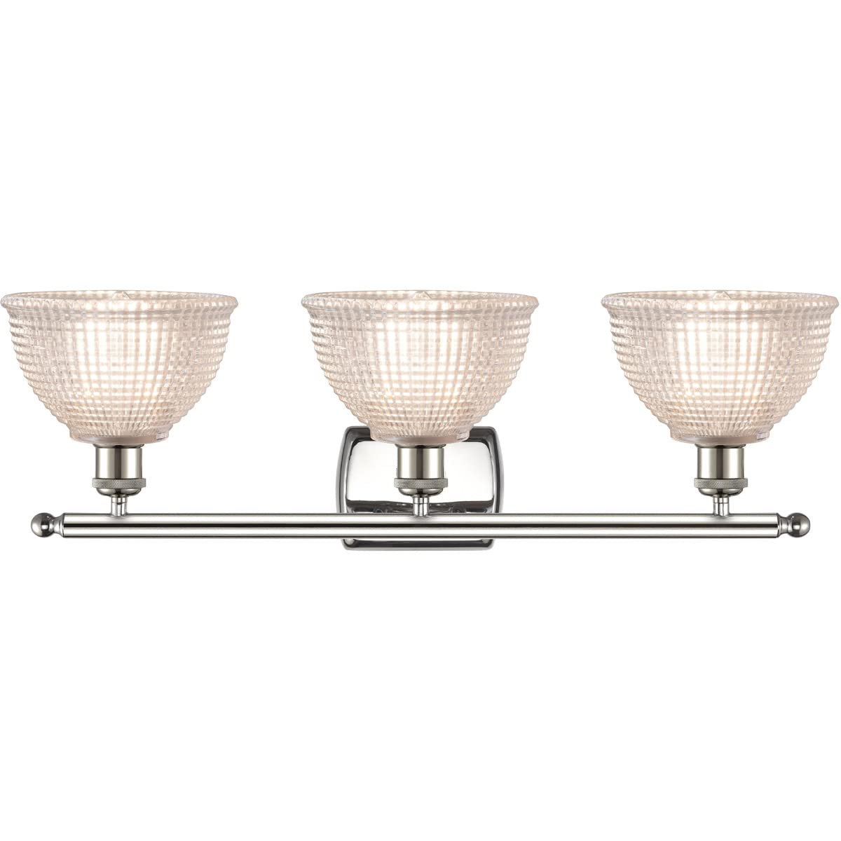 Innovations 516-3W-PN-G422-LED Arietta 3 Light Bathroom Vanity Fixture - Polished Nickel Finish, Modern LED Lighting for Bathroom Mirror - Perfect for Master Bath, Powder Room & Spa Decor (Ballston Collection)