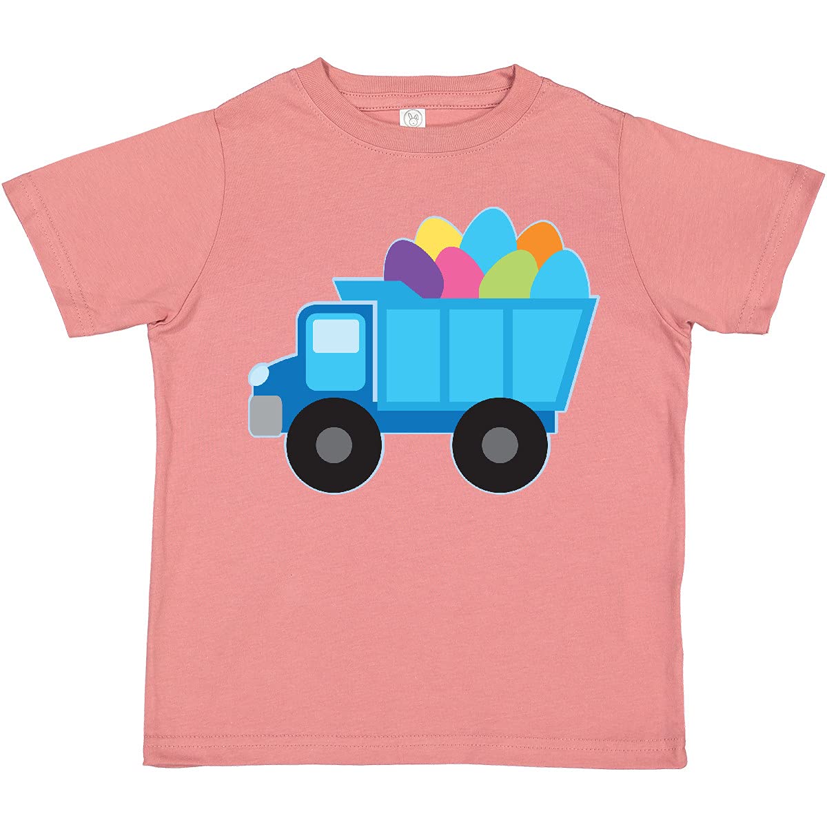 Inktastic Easter Egg Truck Boys Toddler T-Shirt - Cute Easter Graphic Tee for Toddler Boys - Soft Cotton Short Sleeve Shirt for Easter Egg Hunt, Spring Outfits & Holiday Photos