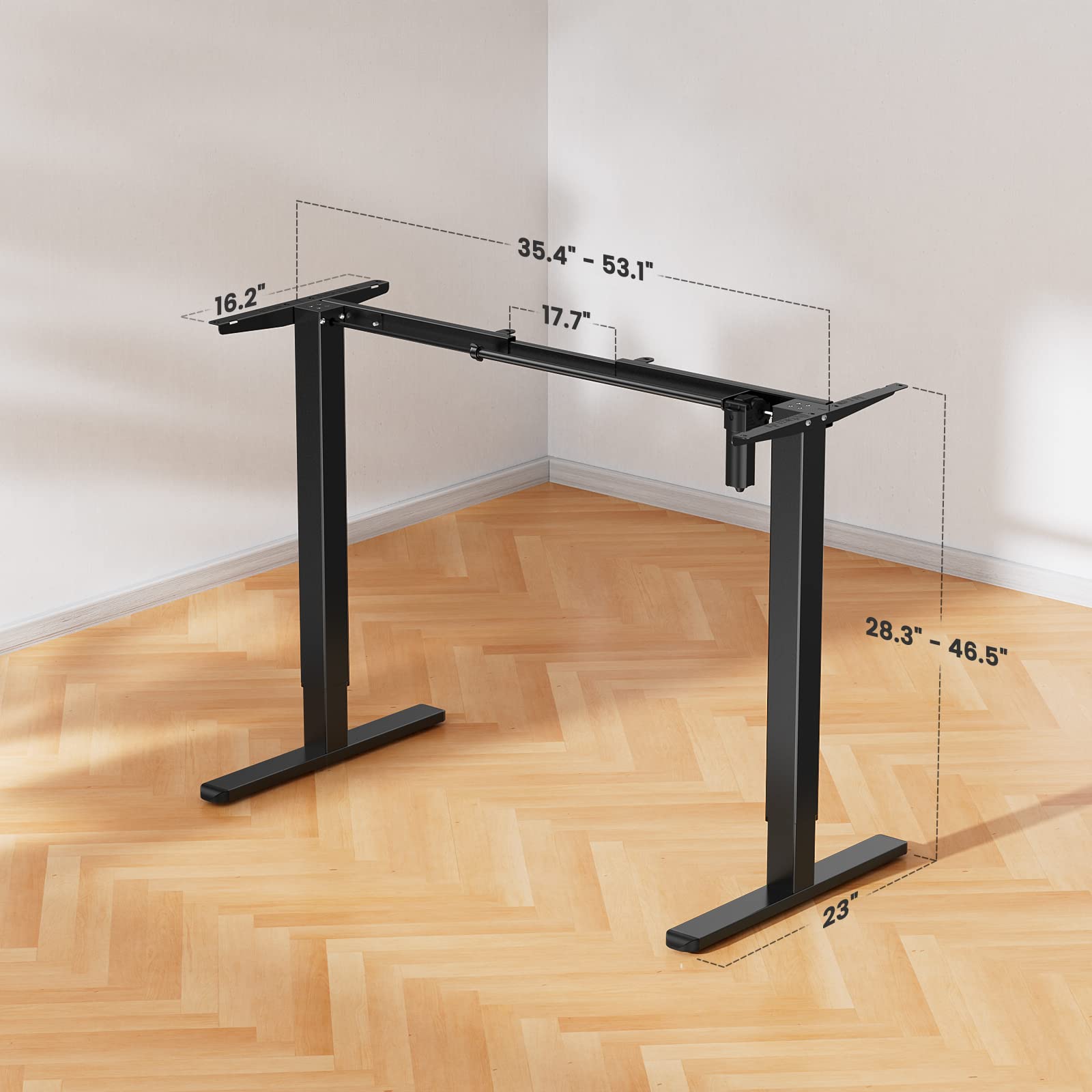 ErGear Electric Standing Desk Frame - 4 Memory Height Settings, Adjustable Table Legs up to 47.2