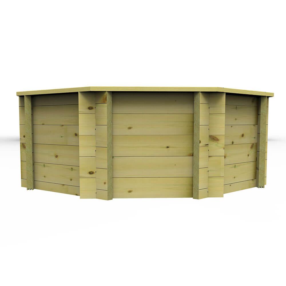 6ft Octagonal Wooden Pond by The Garden Timber Company - Perfect for Backyard Water Features, Koi Ponds & Garden Landscaping