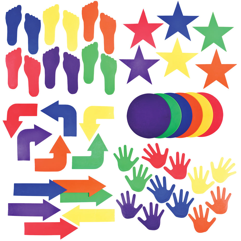 Durable 48-Piece Poly Vinyl Obstacle Course Markers Set for Kids & Adults - Perfect for Backyard Games, PE Classes & Outdoor Training