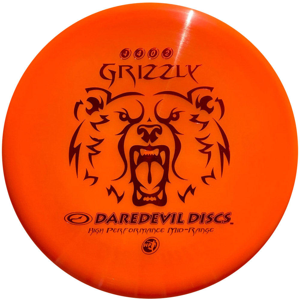 Daredevil Disc Golf Grizzly (HP) Mid Range Disc - Perfect for Precision Shots & Wooded Courses | Best for Intermediate to Advanced Players