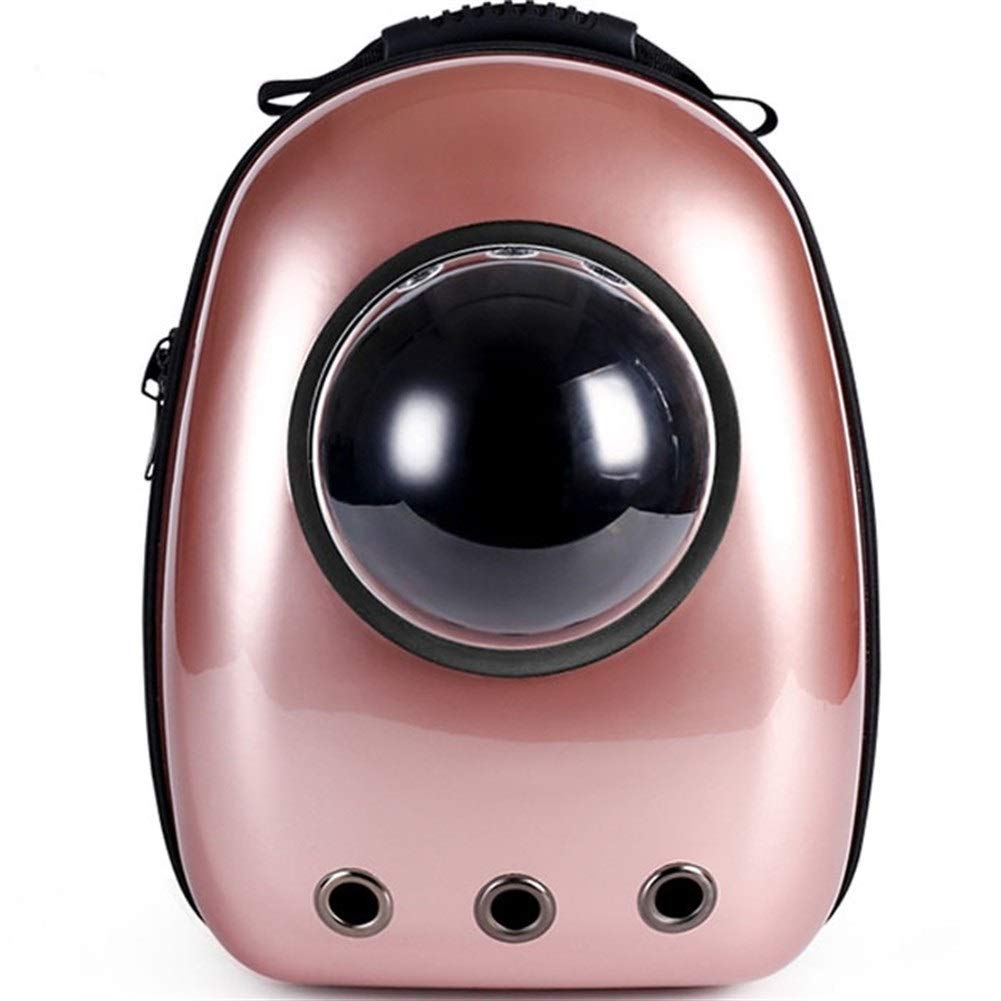 Portable Space Capsule Pet Carrier - Astronaut Bubble Travel Bag for Small Dogs & Cats - Lightweight & Durable Medium Pet Carrier in Rose Gold - Perfect for Travel, Hiking, Walking & Outdoor Adventures