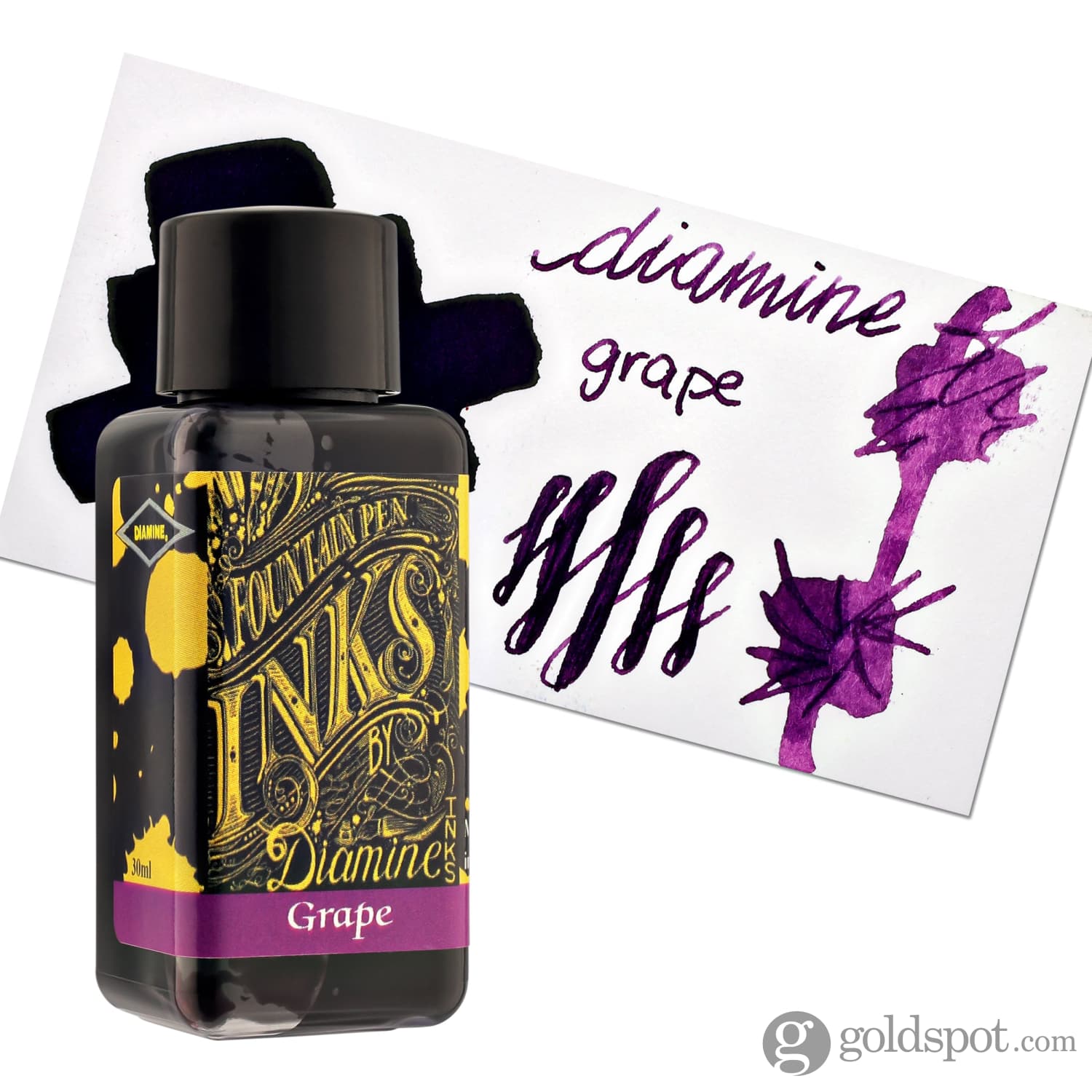 Diamine Classic Grape Purple Fountain Pen Ink - Premium Bottled Ink for Calligraphy, Writing & Art Projects