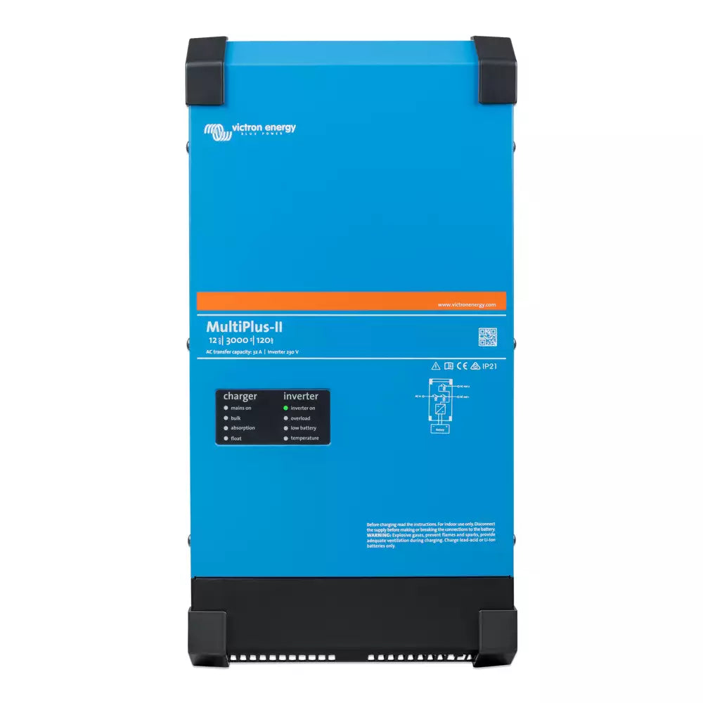 Victron Energy MultiPlus II 24/5000/120-95 120V Pure Sine Wave Inverter Charger - Open Box (SN: HQ244132VNT) - Perfect for Off-Grid Solar Systems, RVs, and Marine Applications