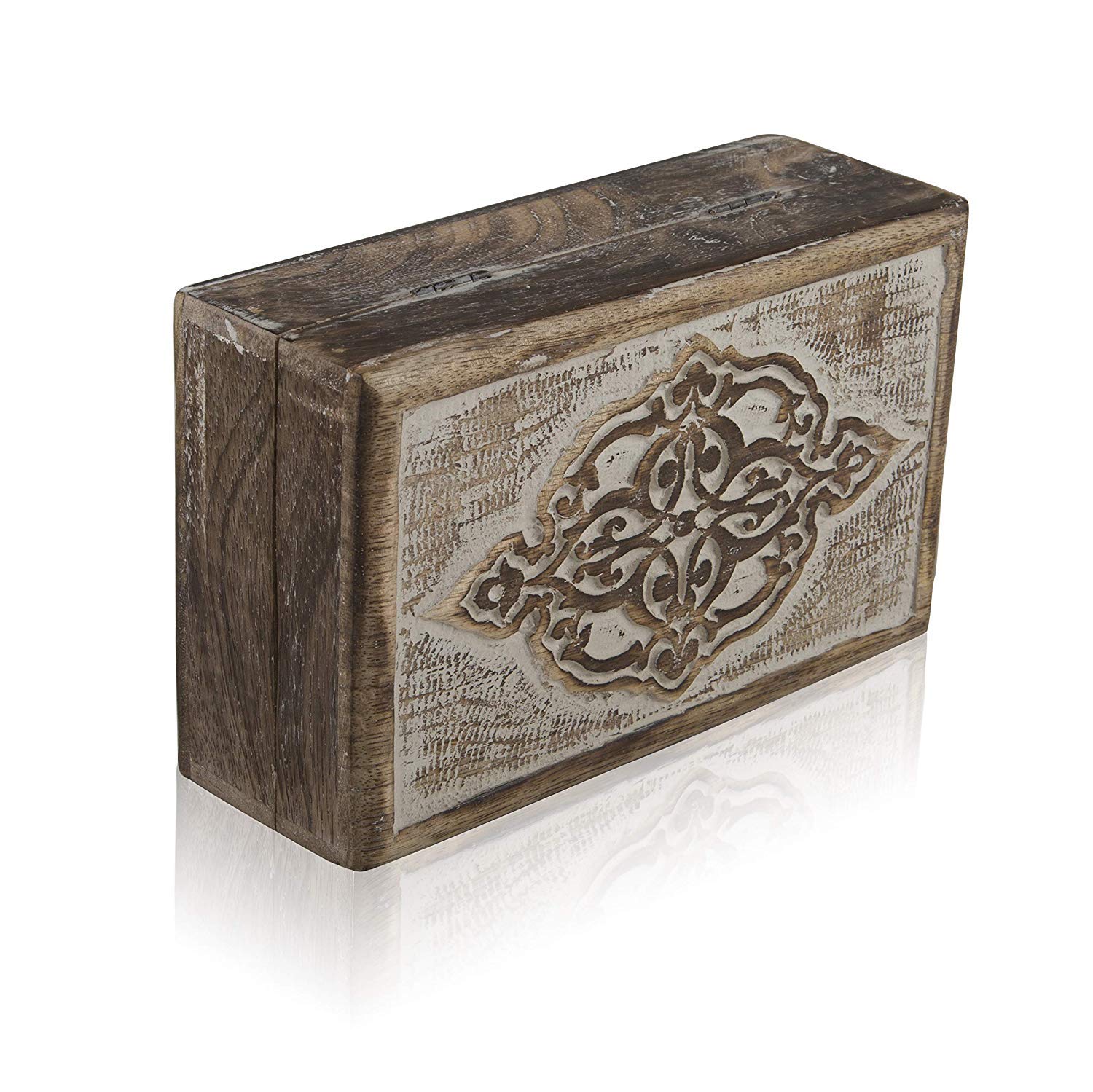 Handmade Wooden Jewelry Box - Elegant Jewelry Organizer & Keepsake Storage for Women | Perfect Birthday, Anniversary & Housewarming Gift | Watch, Ring & Necklace Holder for Dresser & Vanity