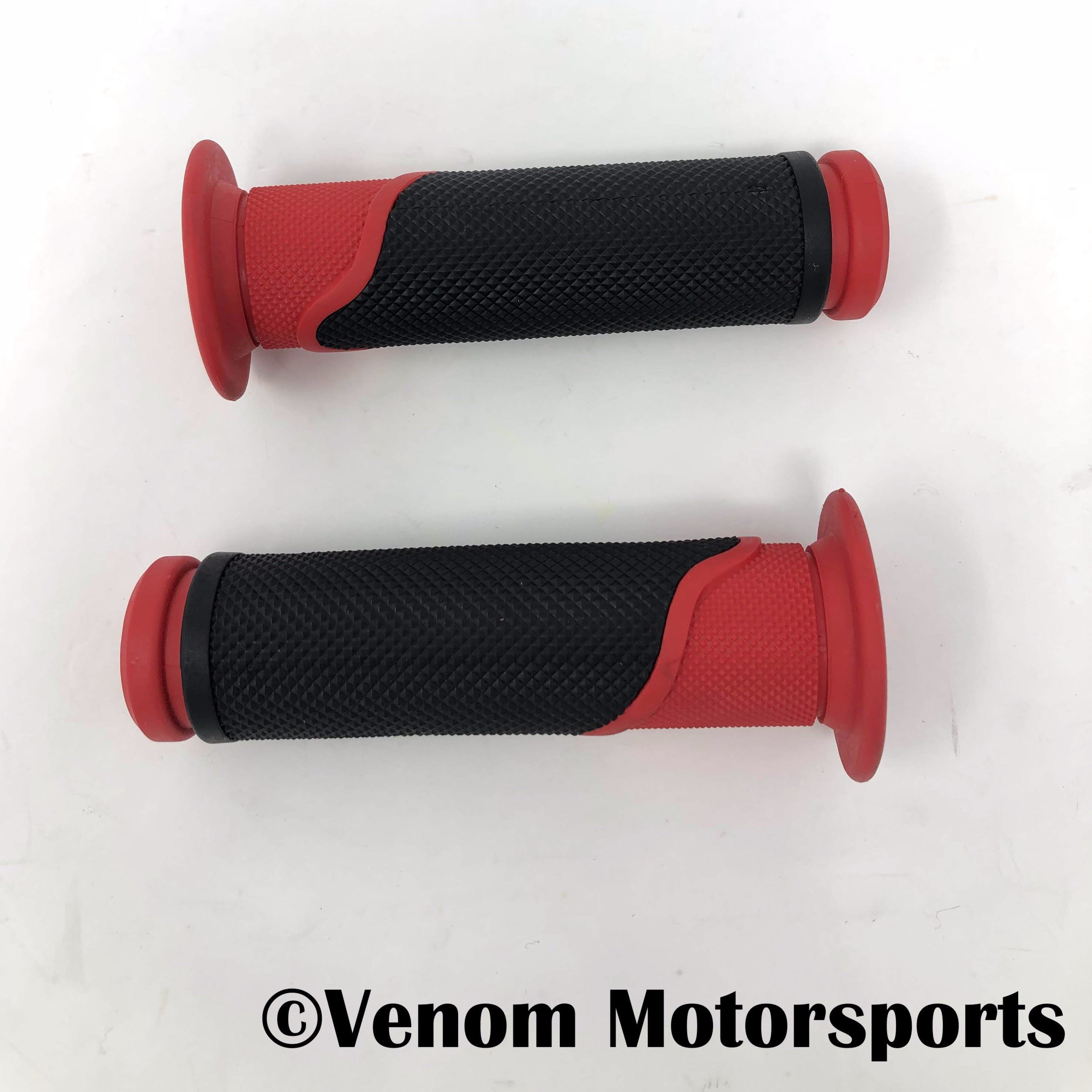 Venom Grizzly 125cc ATV Replacement Hand Grips - Left & Right Side (12501A 270100A) | Durable Motorcycle Handlebar Grips for Off-Road Riding & Trail Adventures