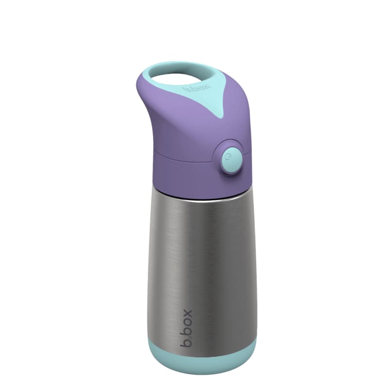 350ml Insulated Stainless Steel Water Bottle - Leak Proof, BPA Free, Keeps Drinks Hot/Cold for 24 Hours - Perfect for Gym, Hiking, Office & Travel - Lilac Pop Color