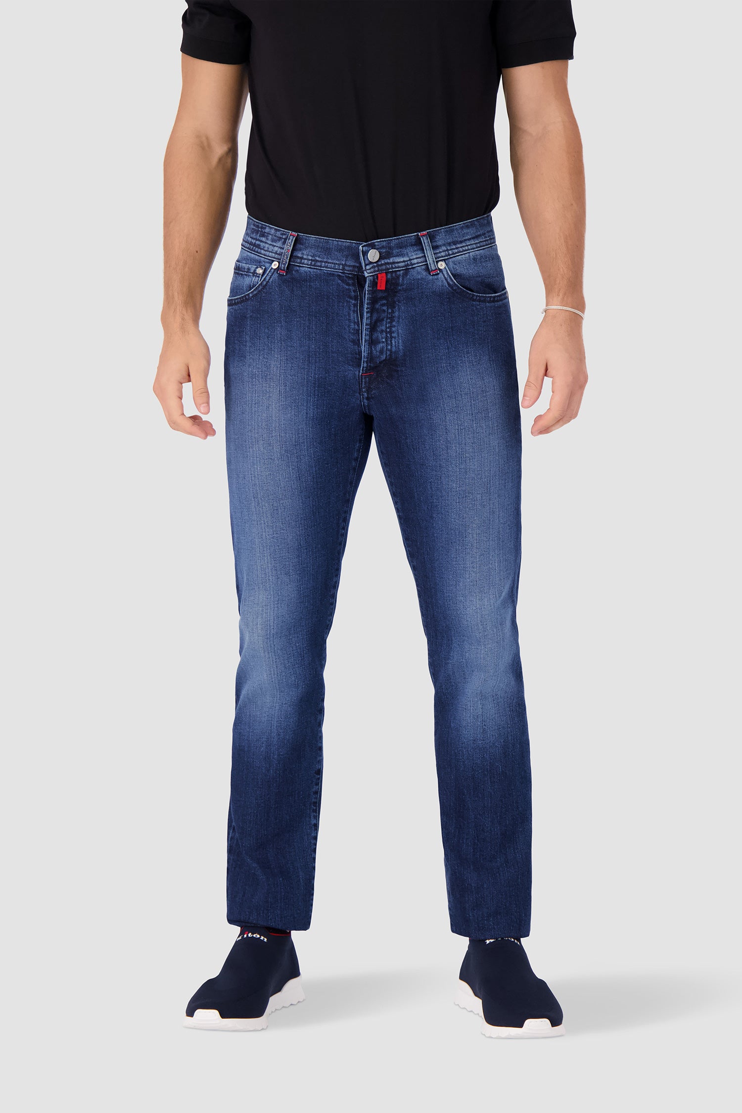Premium Kiton Blue Jeans for Men - High-Quality Denim Pants with Comfort Fit - Perfect for Casual Wear, Work & Outdoor Activities