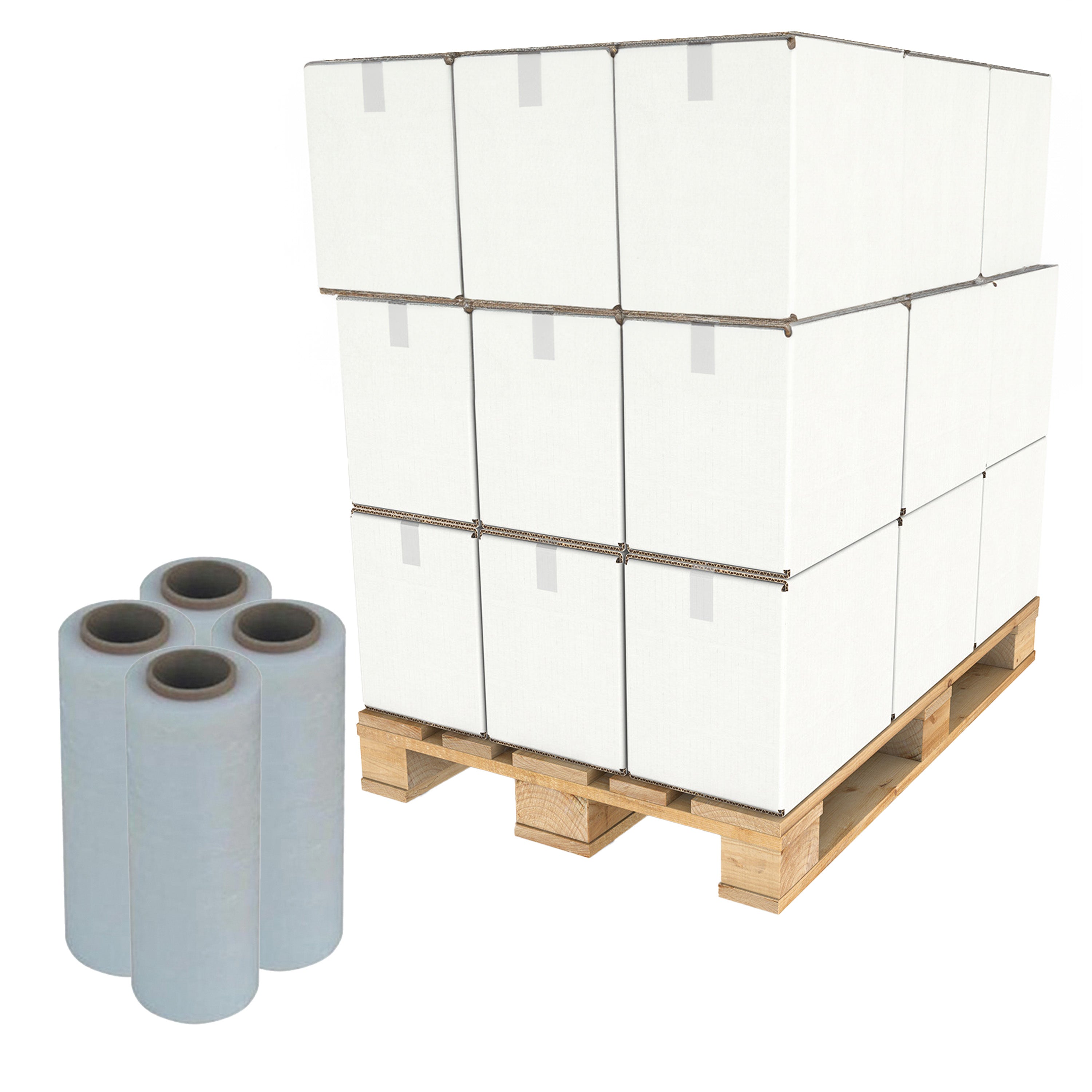 80 Gauge Heavy Duty Stretch Wrap for Pallets - 48 Cases - Secure & Protect Shipments for Warehousing, Moving & Storage