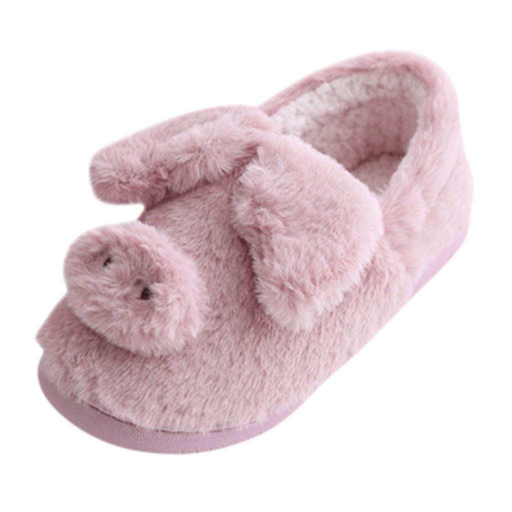 Women's Non-Slip Memory Foam House Slippers - Cozy Plush Fleece Winter Slippers for Indoor/Outdoor Use, Cute Pig Design - Perfect for Home, Office & Lounging Comfort