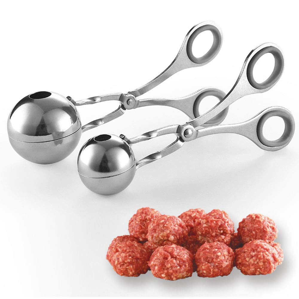 2 Pack Non-Stick Stainless Steel Meat Ballers - 1.38