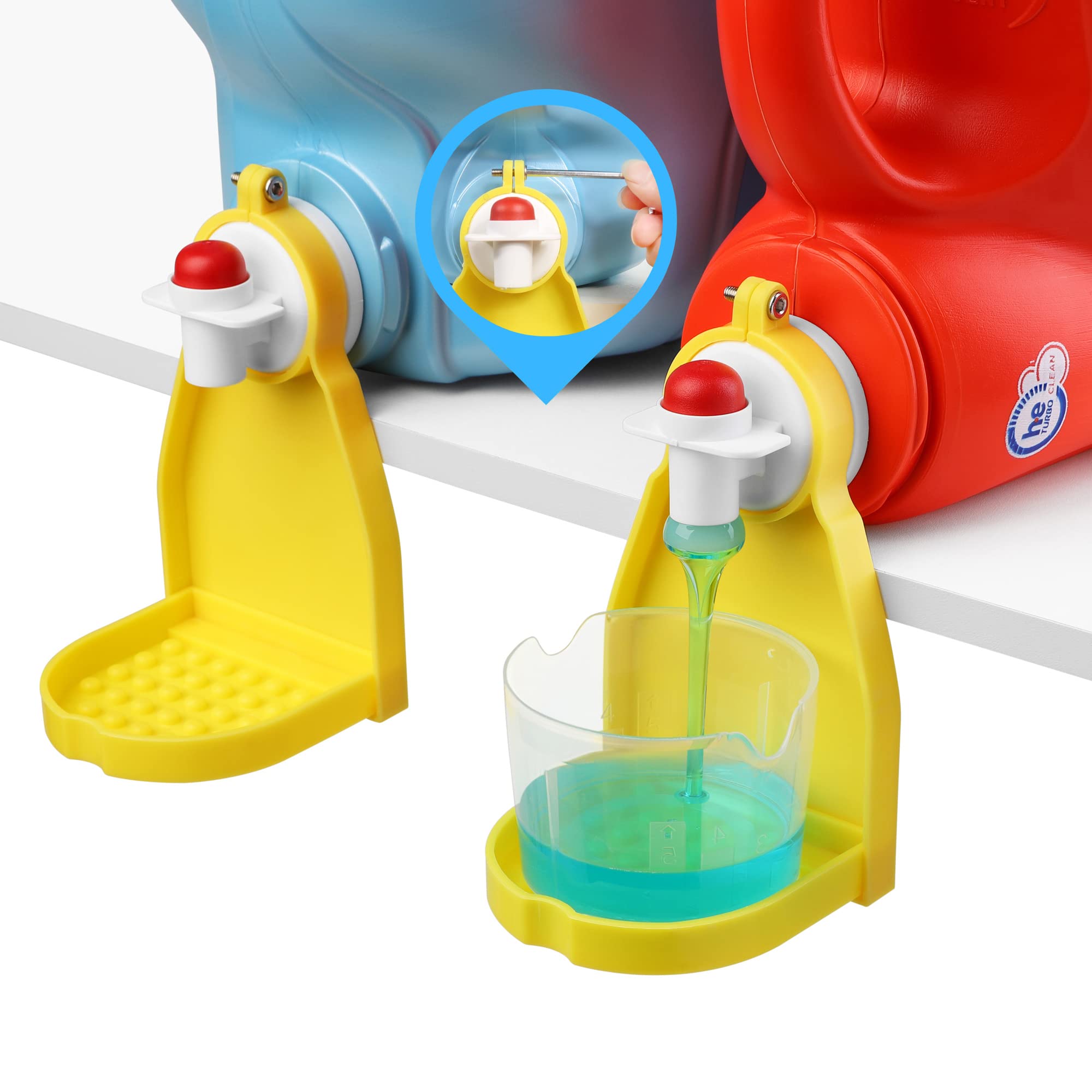 Foldable Laundry Detergent Tray Catcher - No Spill Drip Cup Holder for Organized Laundry Room | Perfect for Top-Load Washers & Small Spaces