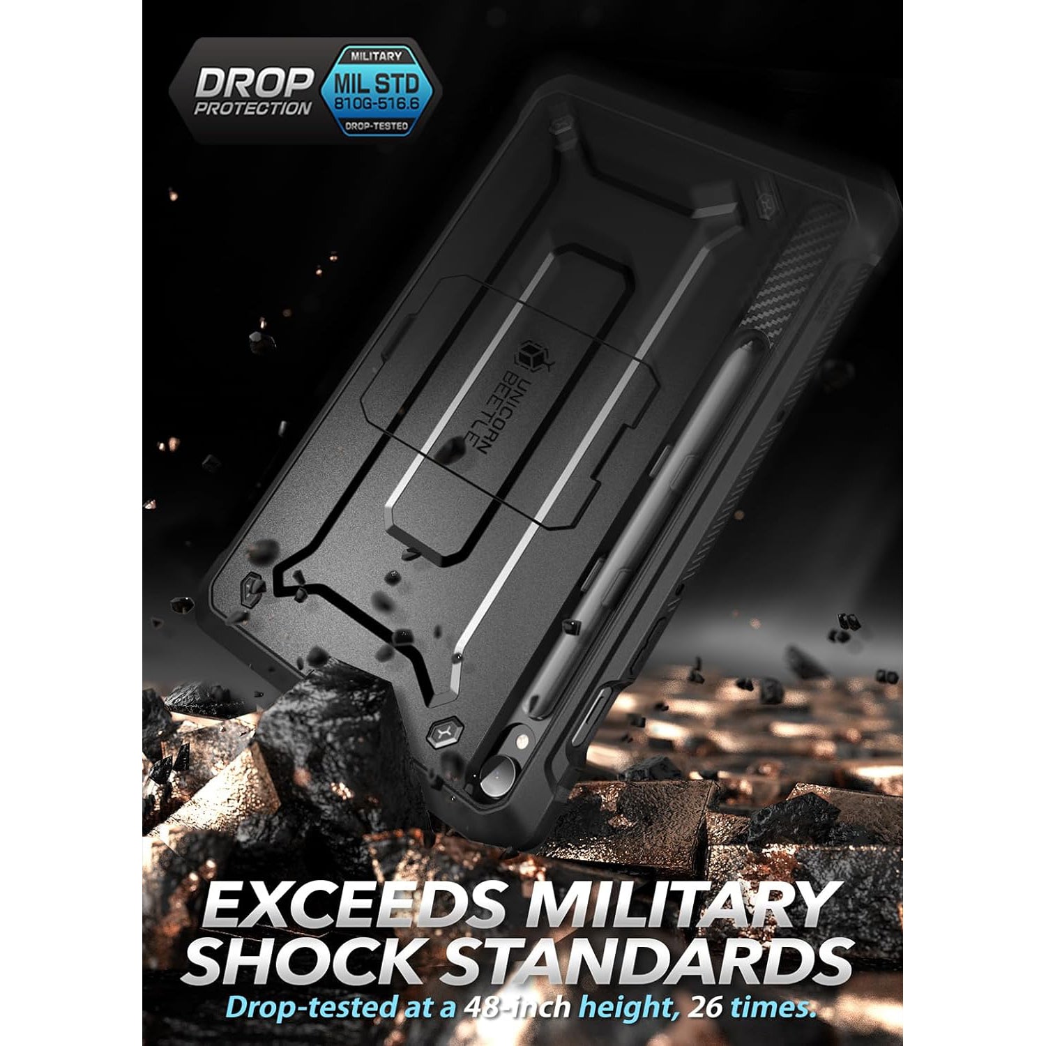 Samsung Galaxy Tab S9 FE 10.9 Inch (2023) Rugged Protective Case - Unicorn Beetle Pro Shockproof Cover with Built-in Screen Protector | Perfect for Outdoor, Construction & Travel Use