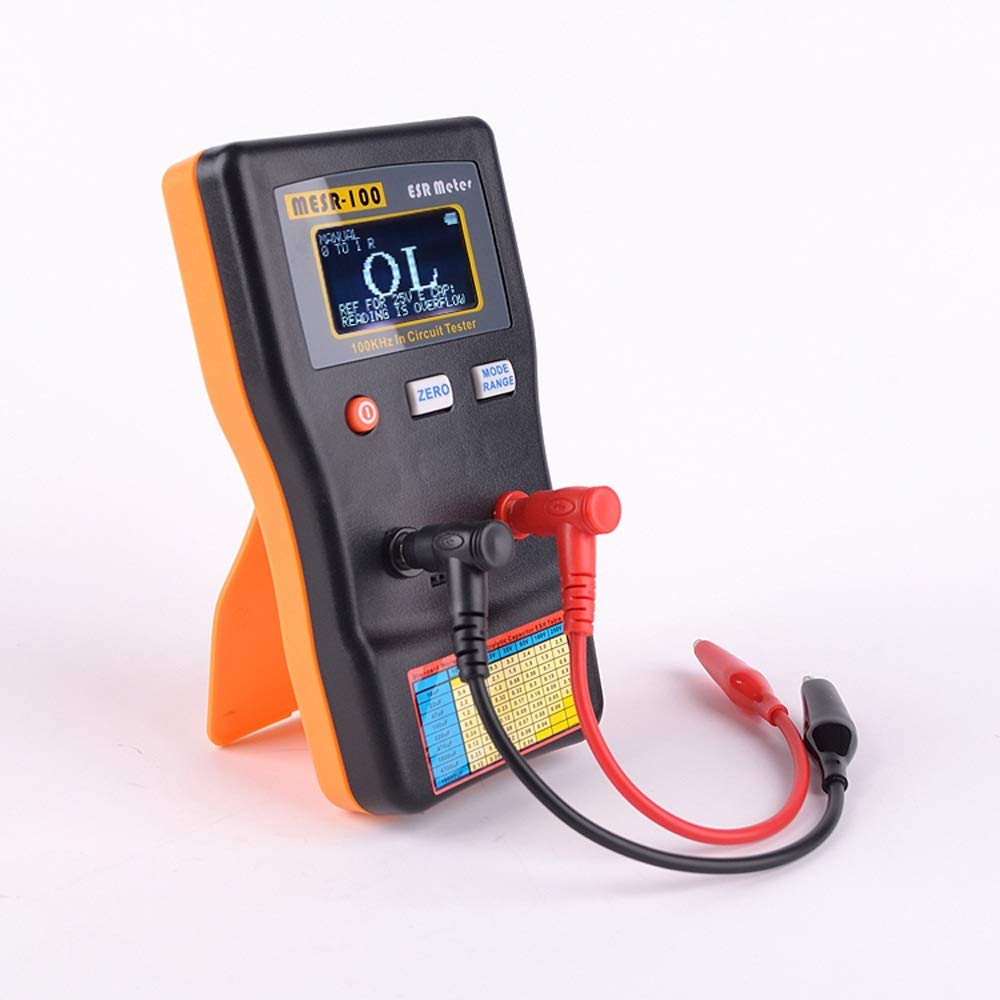 JJXX-BZ Digital Tester - MESR-100 ESR Capacitance Meter, Ohm Meter for Measuring Capacitance & Resistance, Professional Circuit Tester for Electronics Repair and DIY Projects
