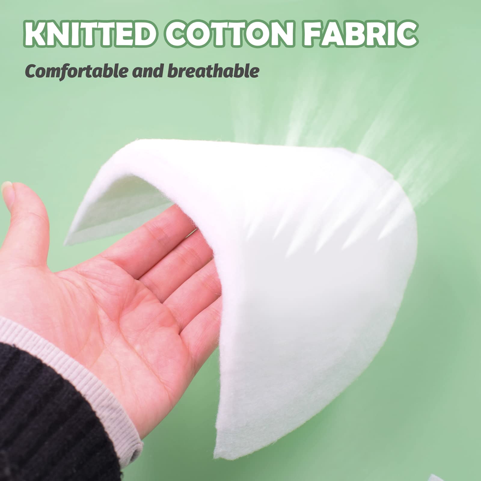 2 Pairs White Cotton Shoulder Pads for Women - Sewing Padded Shoulder Pads for Tops, Blouses, Knitwear, Blazers & Jackets - DIY Sewing Accessories for Professional Tailoring & Clothing Alterations