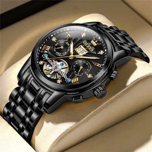 9910 black strap & black dial