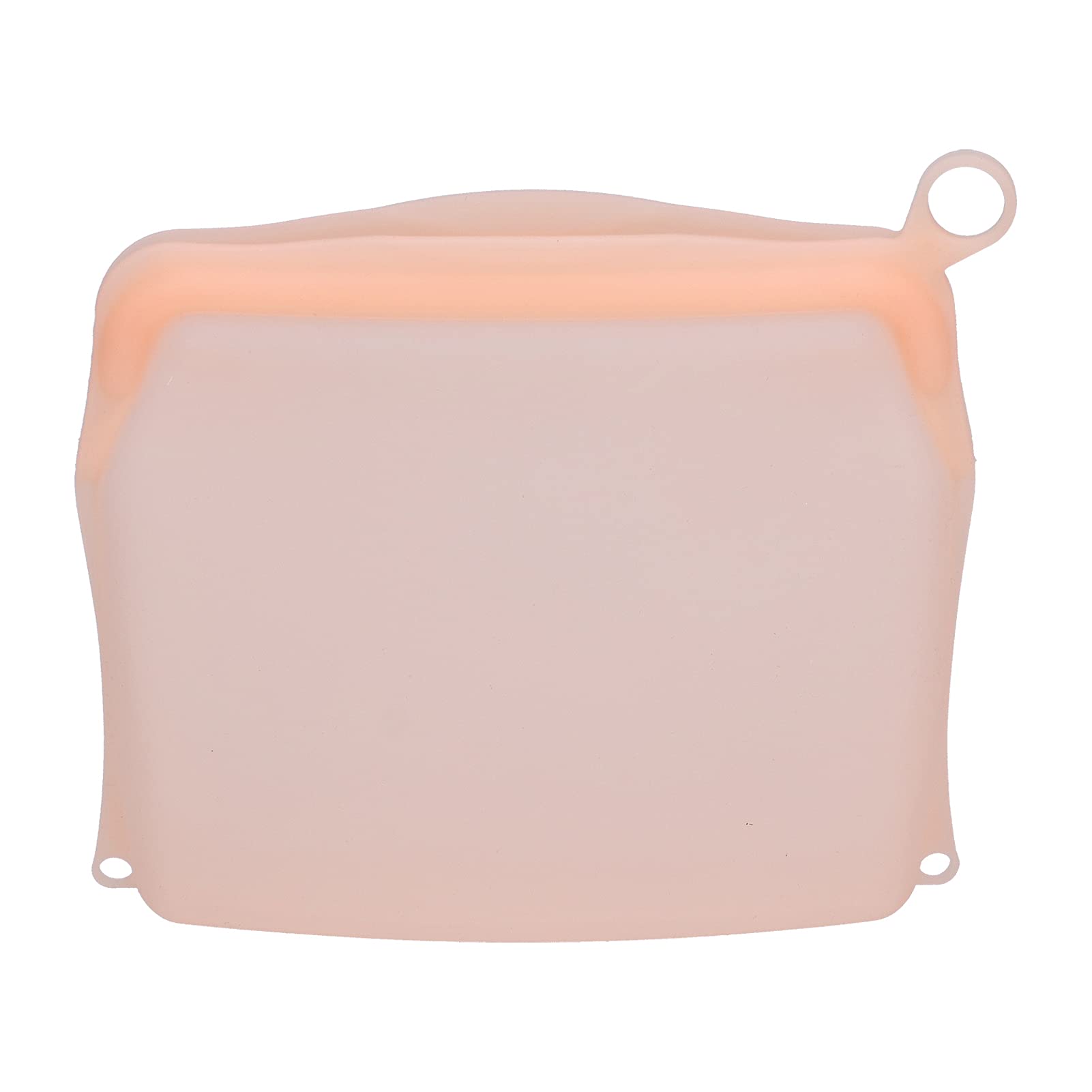 Reusable Silicone Storage Bags for Food - Airtight Leakproof Kitchen Organizer, Perfect for Fruits, Snacks & Meal Prep (Medium, Orange) - Ideal for Picnics, Lunch Boxes & Refrigerator Organization