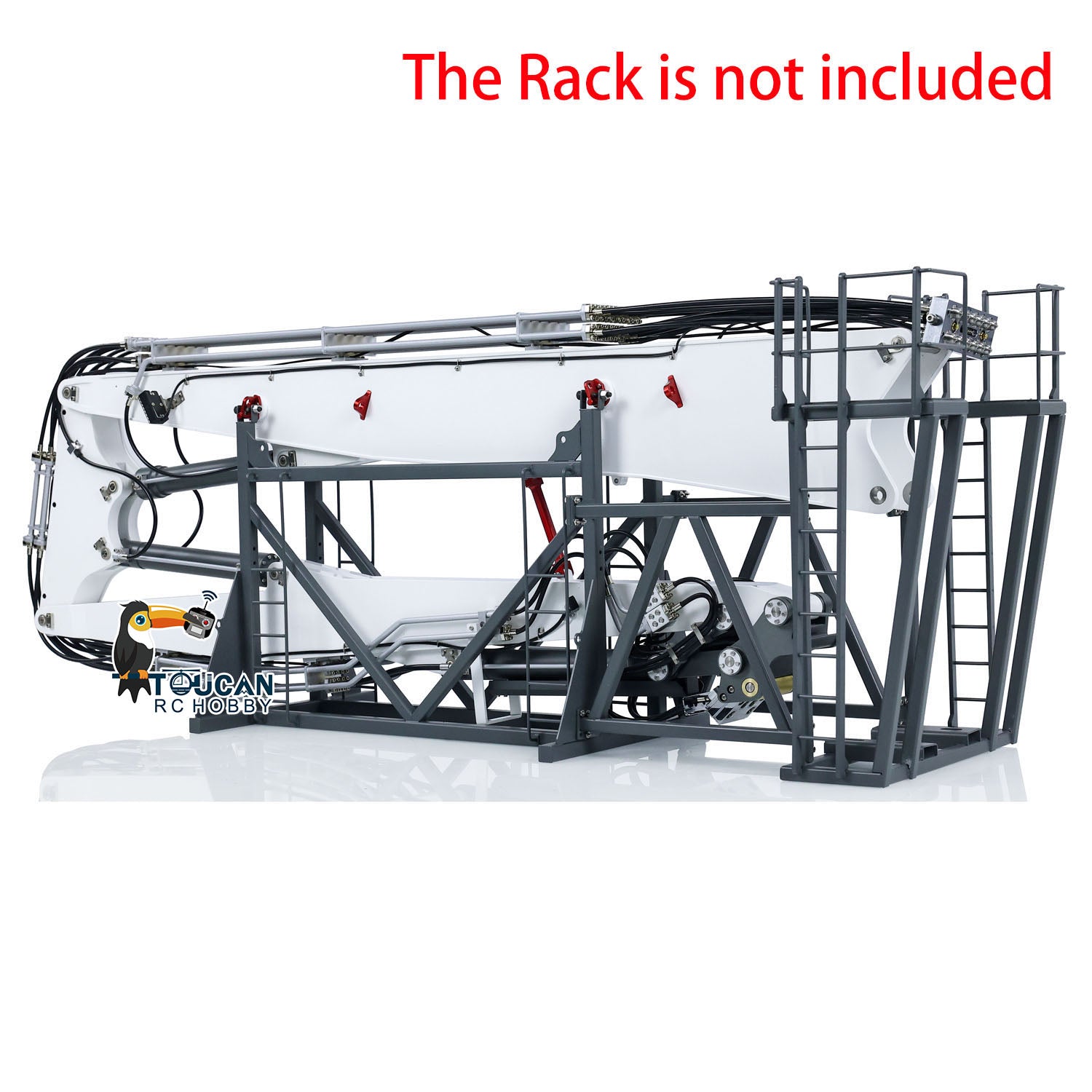 Metal Demolition Arm Rack for CUT CUT K970 300 RC Hydraulic Excabator | Radio Controlled Digger Parts | Hobby Model DIY Accessories | Perfect for Construction Simulation & RC Excavator Enthusiasts