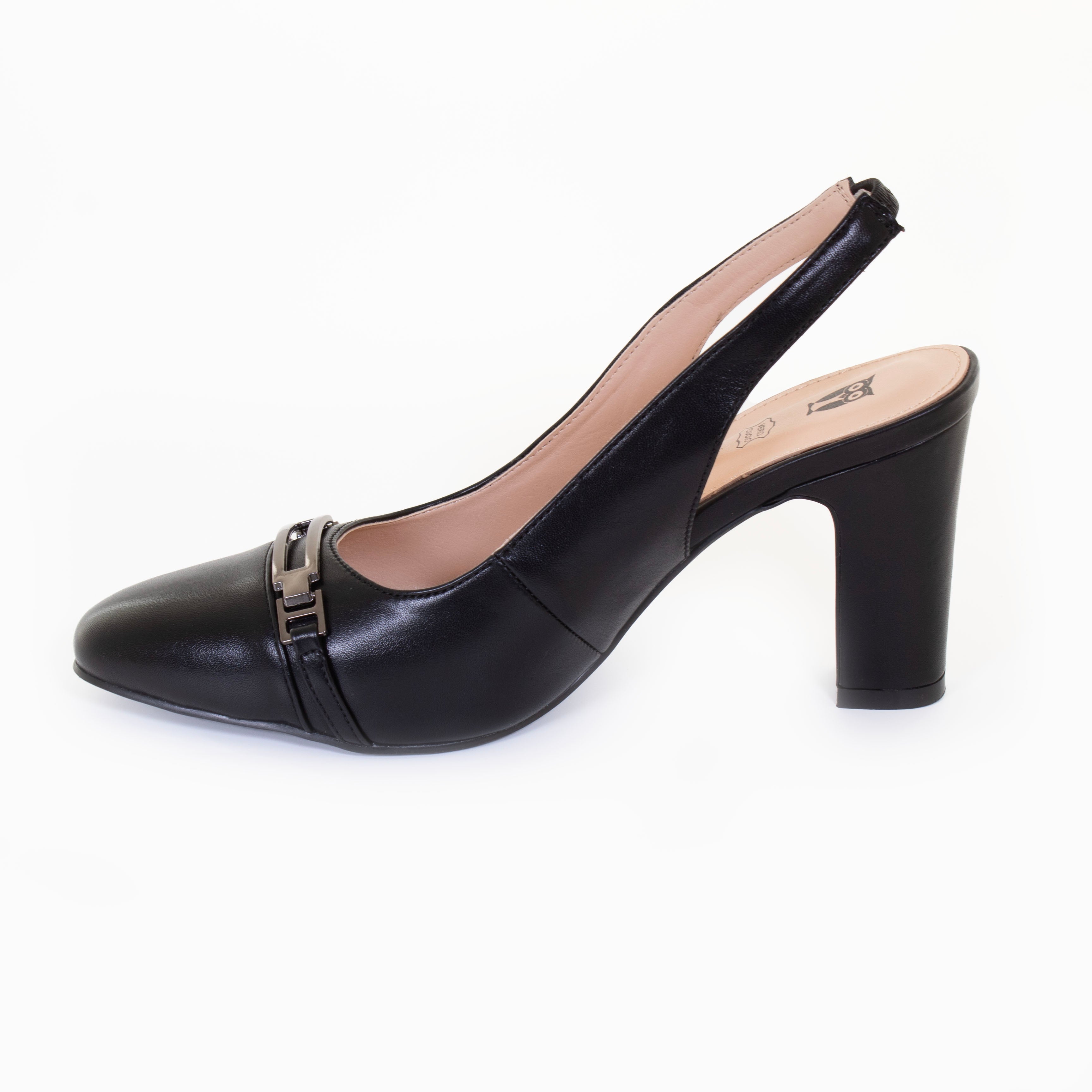Women's Liz Slingback Heeled Sandals - Comfortable Dress Pumps for Weddings, Parties & Office Wear