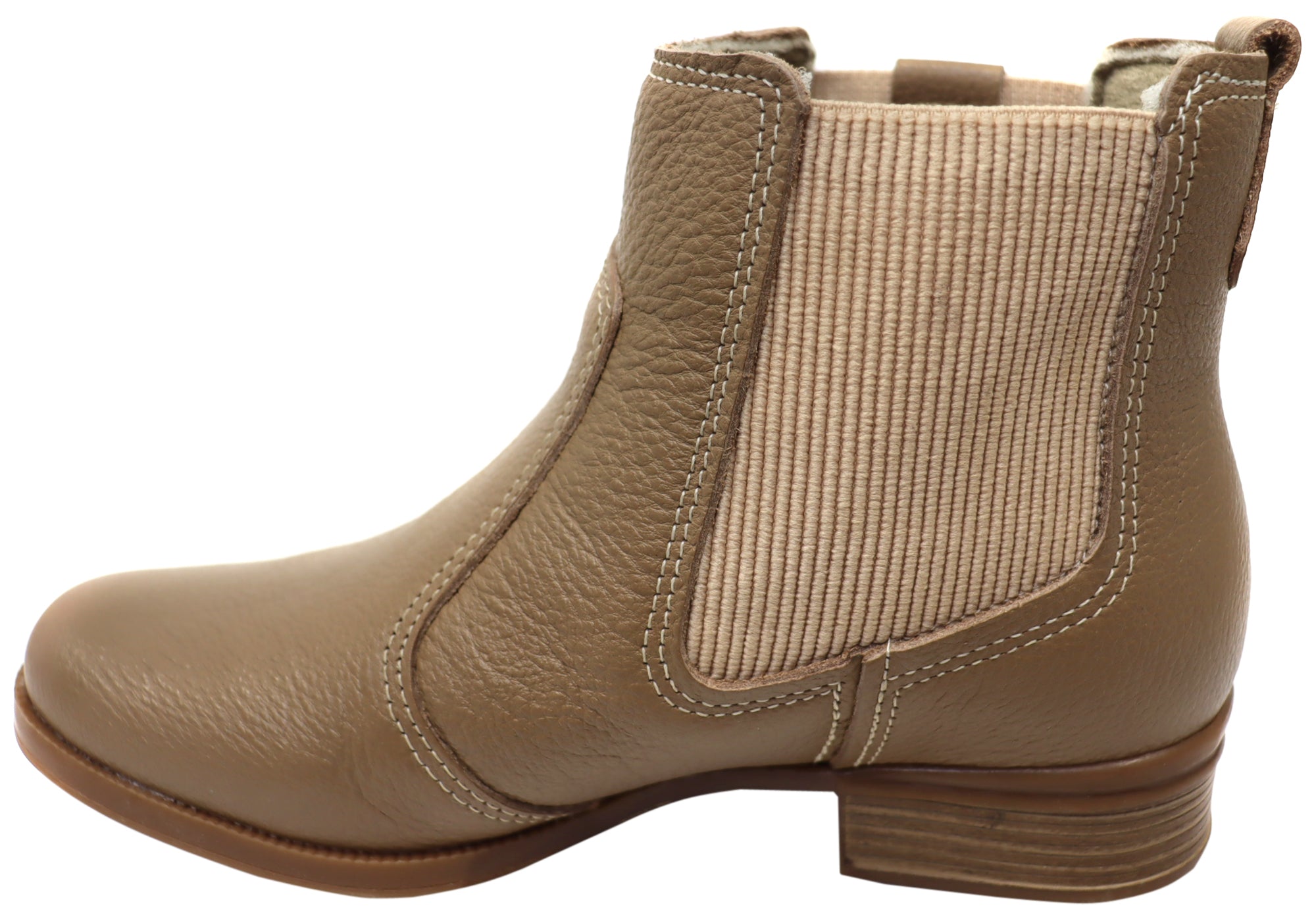 Carla Women's Low Heel Leather Ankle Boots - Comfortable Brazilian Made Shoes for Casual Wear & Office Outfits
