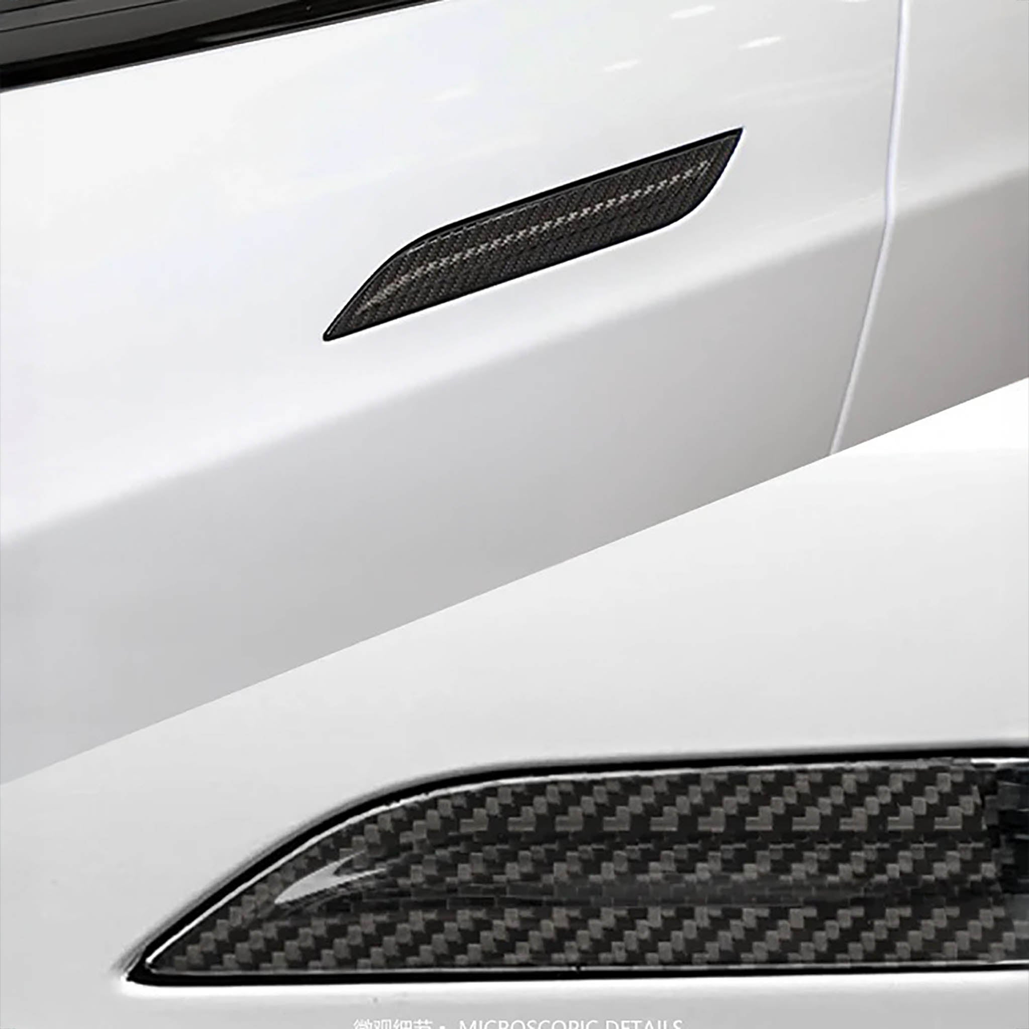 Premium Carbon Fiber Door Handle Covers for Tesla Model S – Lightweight & Durable Exterior Accessories – Perfect for Car Enthusiasts & Luxury Vehicle Upgrades