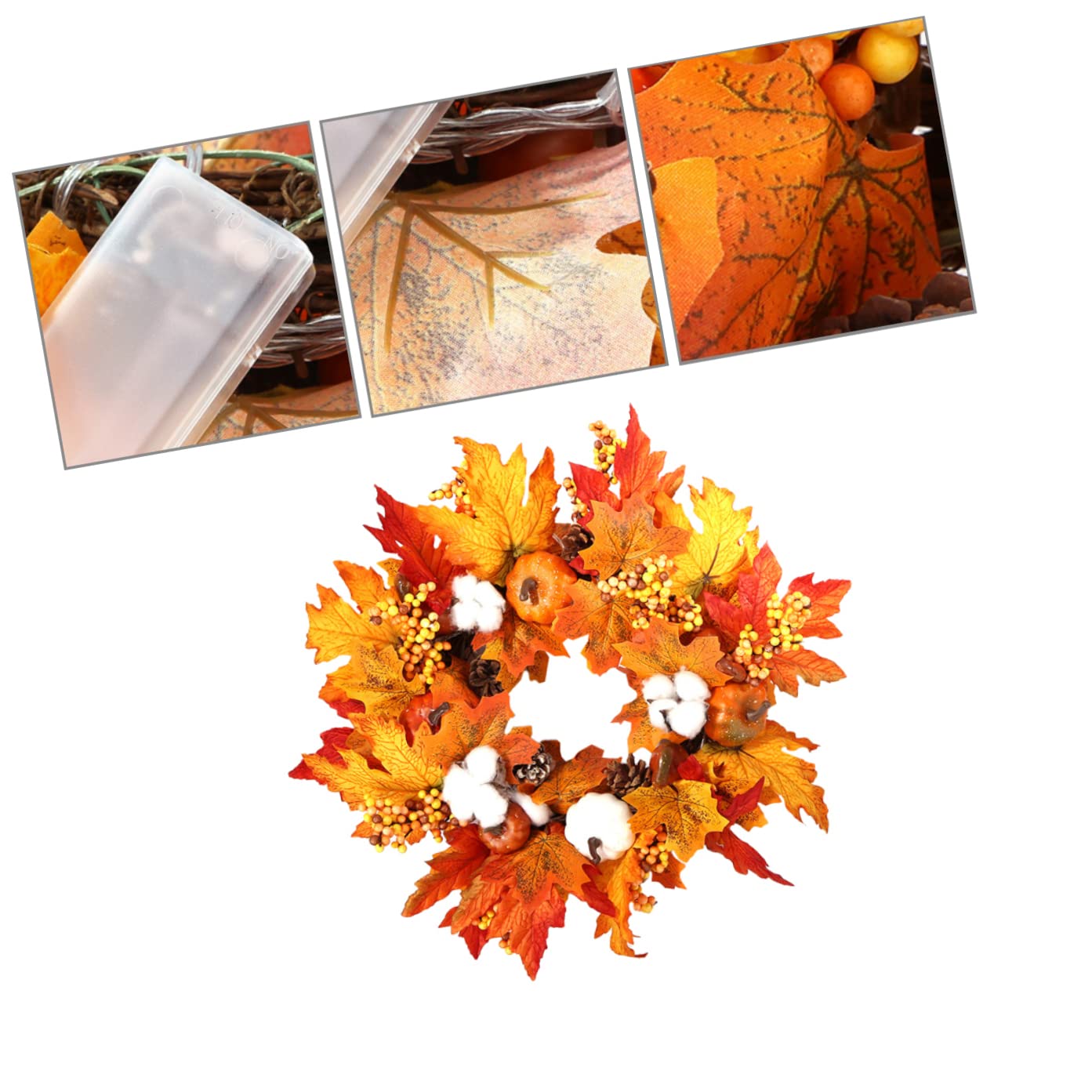 COHEALI Elegant Floral Wreath for Windows - Halloween & Christmas Decorations | Seasonal Home Decor for Doors, Weddings, Thanksgiving & Festive Celebrations