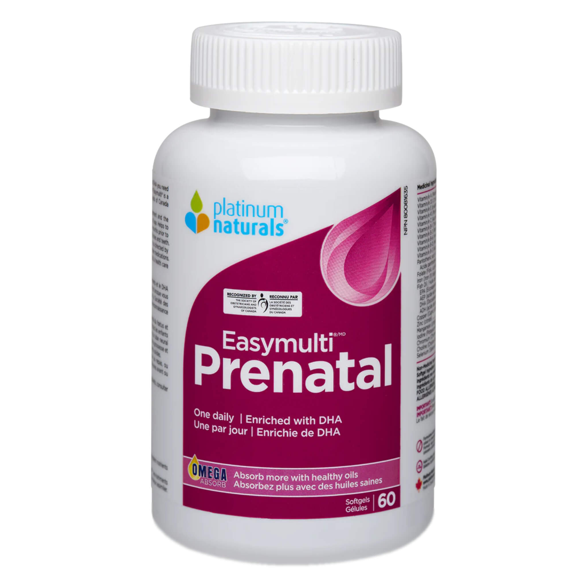 EasyMulti Prenatal Vitamins for Women - Essential Multivitamin with Folic Acid, Iron & DHA for Pregnancy Support - Prenatal Care Supplement for Healthy Baby Development & Maternal Wellness - Perfect for Expecting Moms Before, During & After Pregnancy