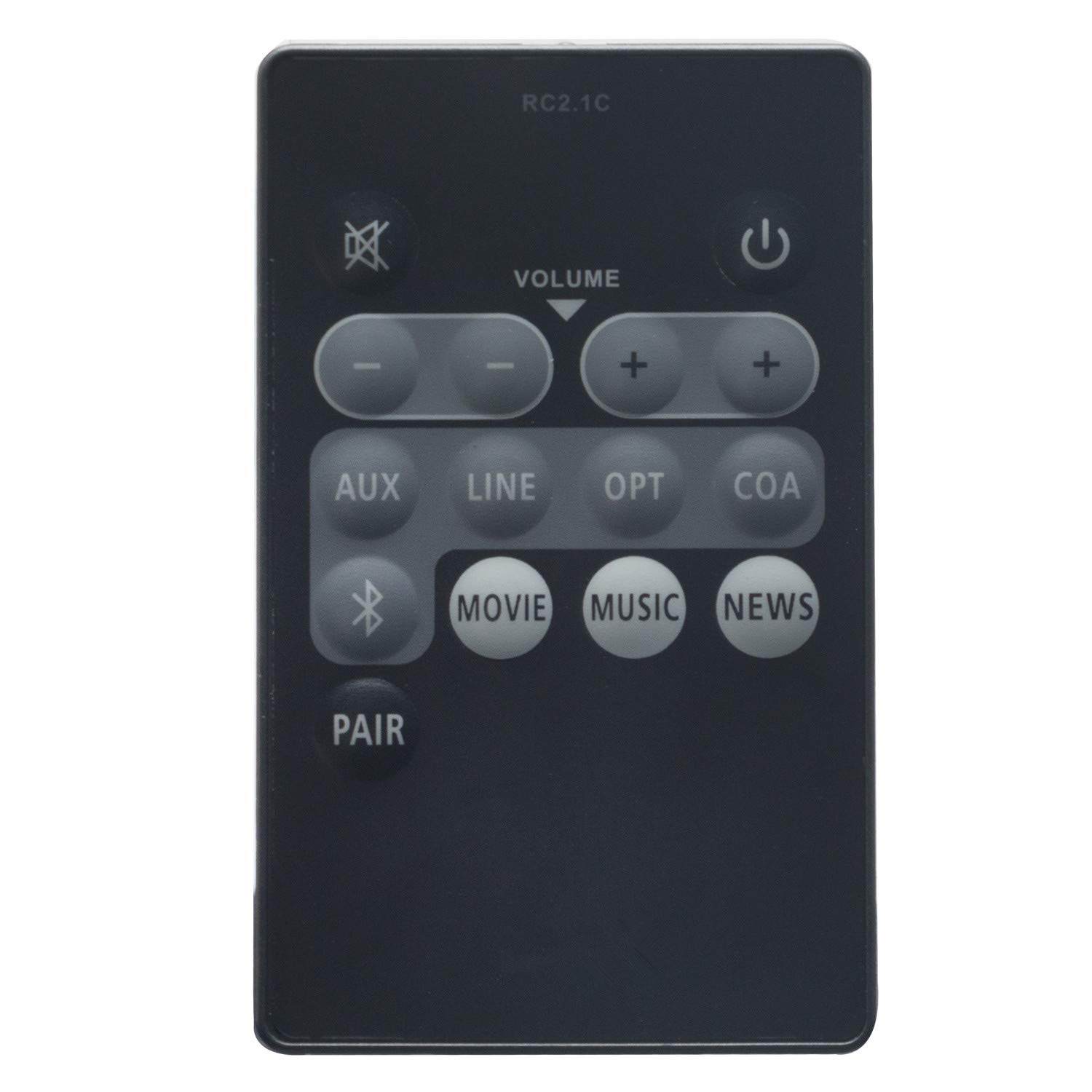AIDITIYMI RC2.1C Replacement Remote Control for Edifier B7 Audio Sound Speaker System - Perfect for Home Theater, Gaming & Music Listening