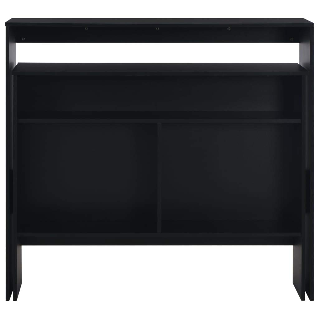 Rectangular Bistro Bar Table with 2 Black Table Tops - 51.18