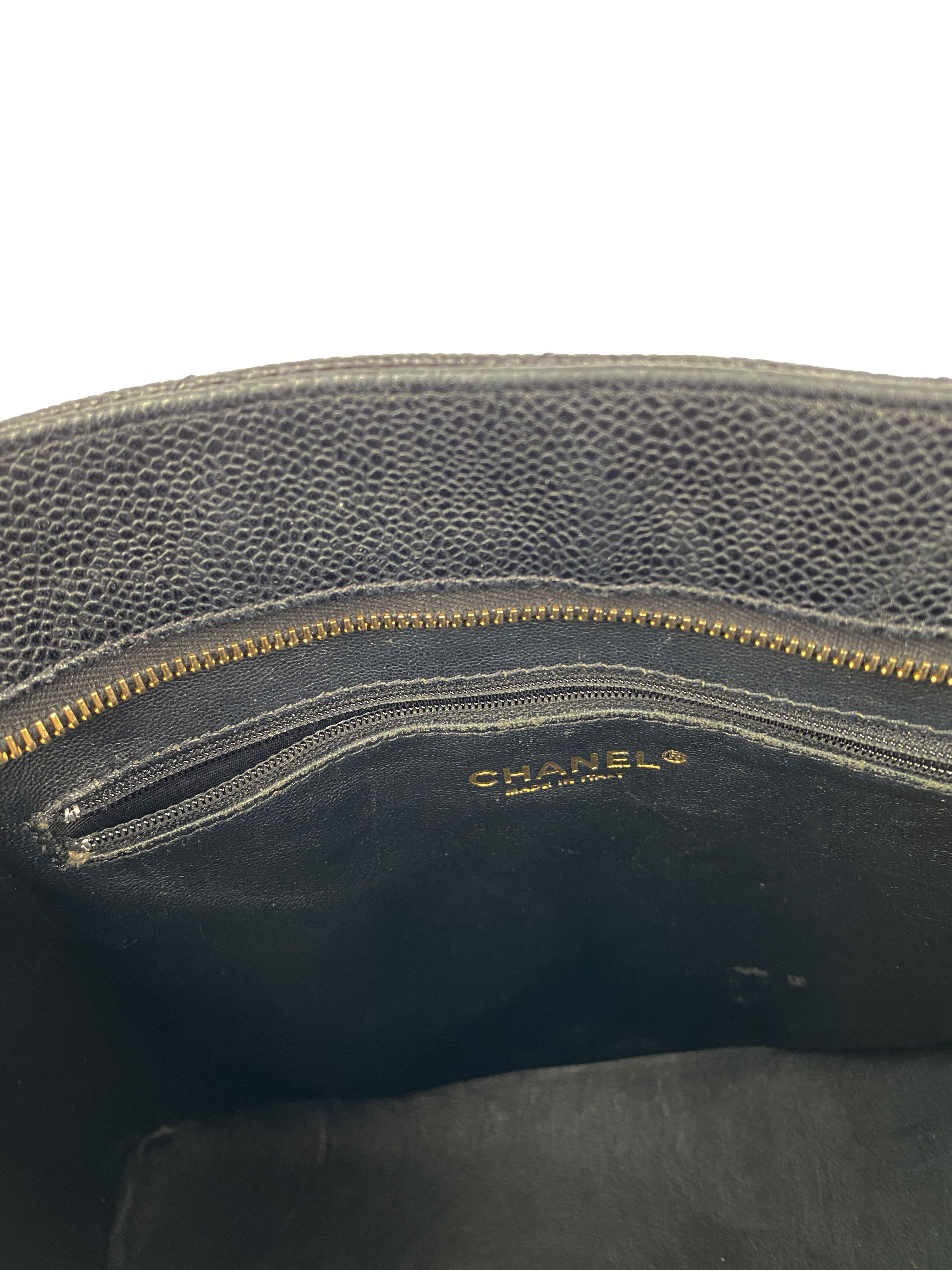 Chanel Black Medallion Tote Bag for Women - Luxury Leather Shoulder Bag - Perfect for Work, Travel & Everyday Use