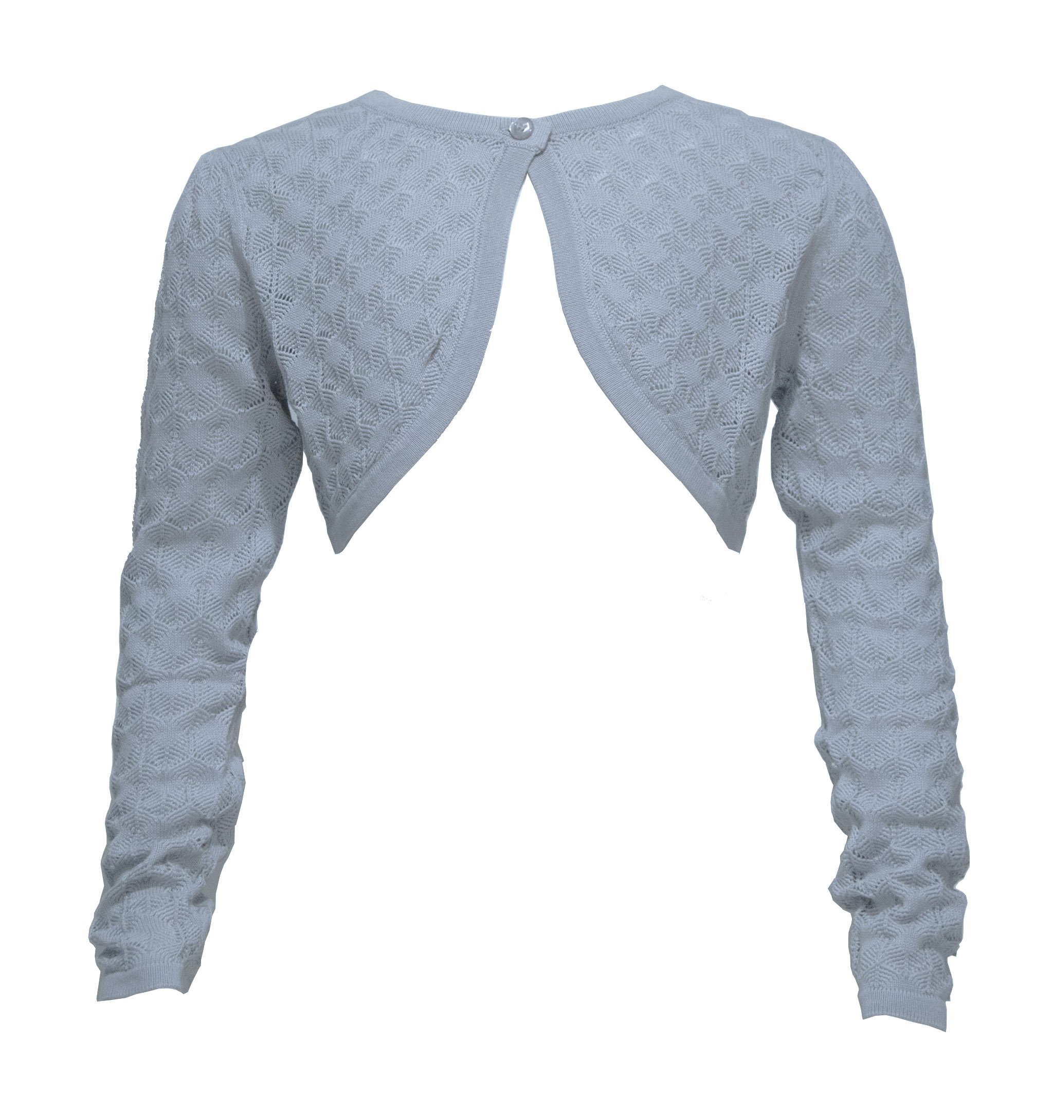 Girls' Cropped Crochet Cardigan - Lightweight Summer Cover-Up for Beach, Boho Outfits & Casual Wear