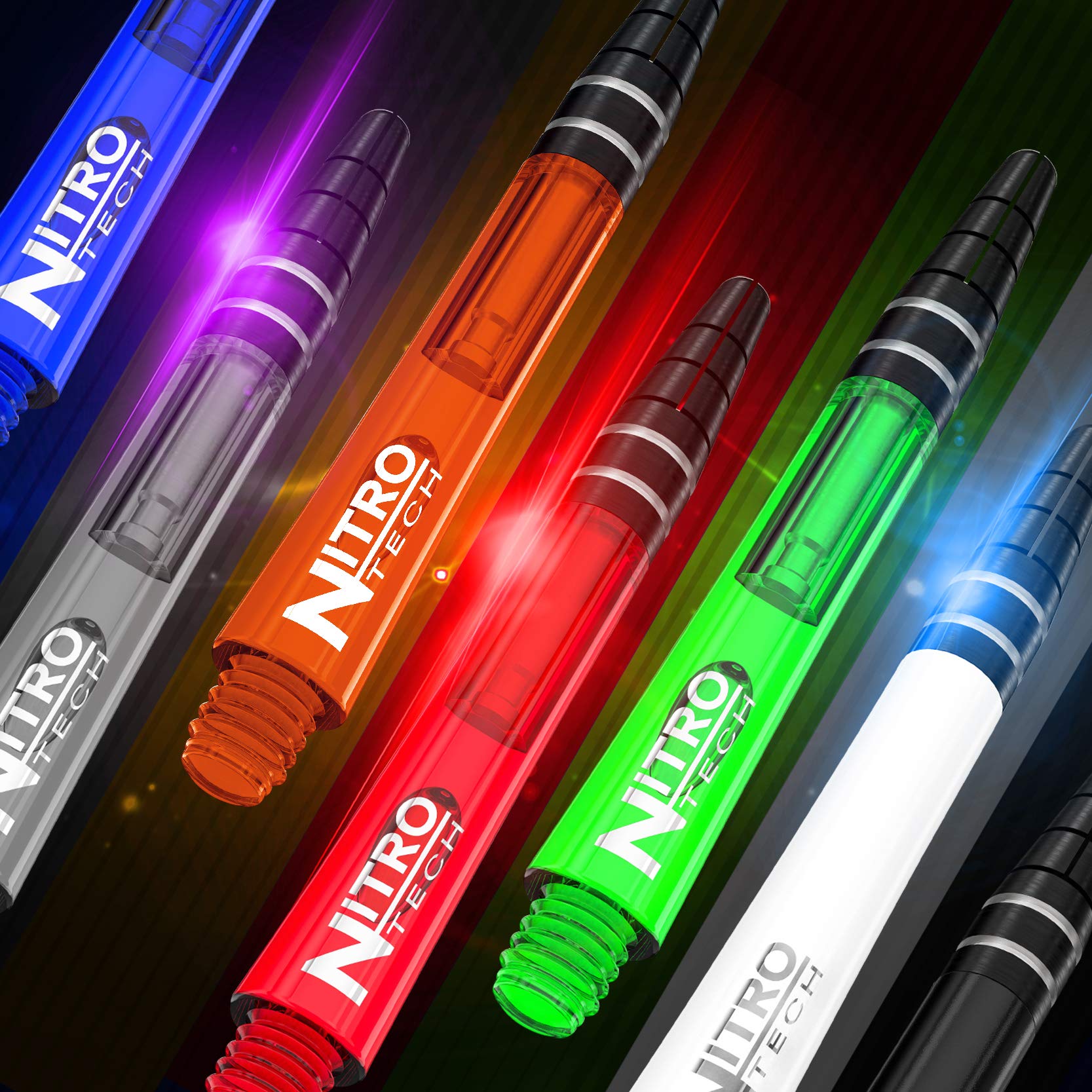 Premium Red Dragon Nitrotech Medium Shafts Multipack - High-Quality Darts Shafts for Professional & Casual Players - Perfect for Tournaments, Practice & Home Game Nights