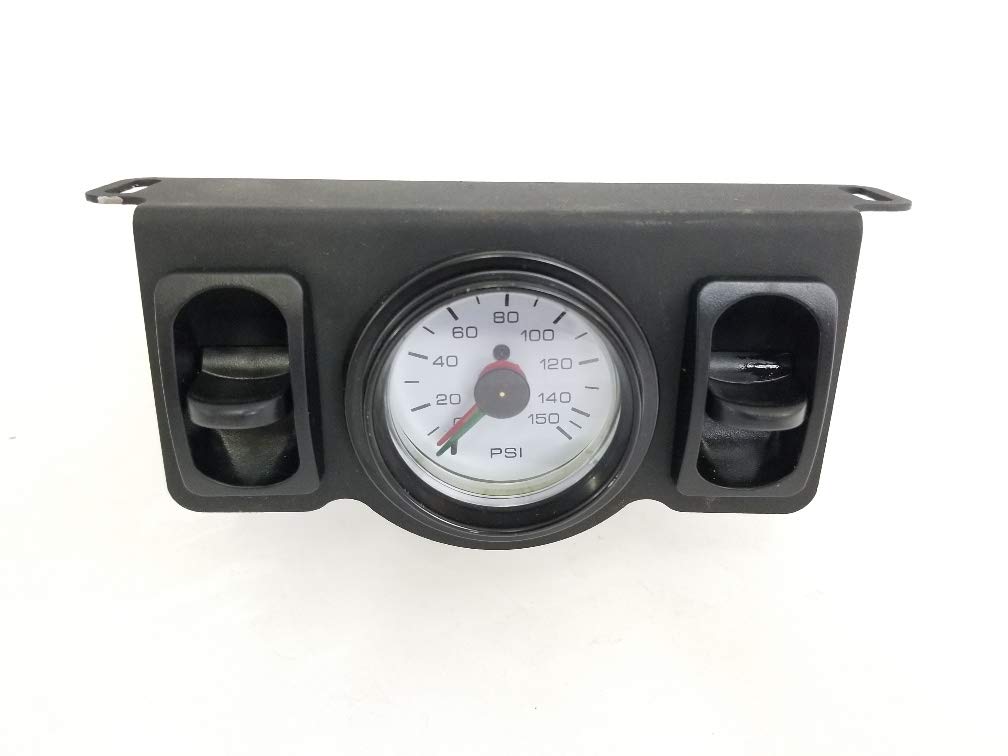 Universal Towing Assist Helper Air Ride Suspension Control Panel - 150 PSI Gauge with Dual Paddle Switch, 1/4