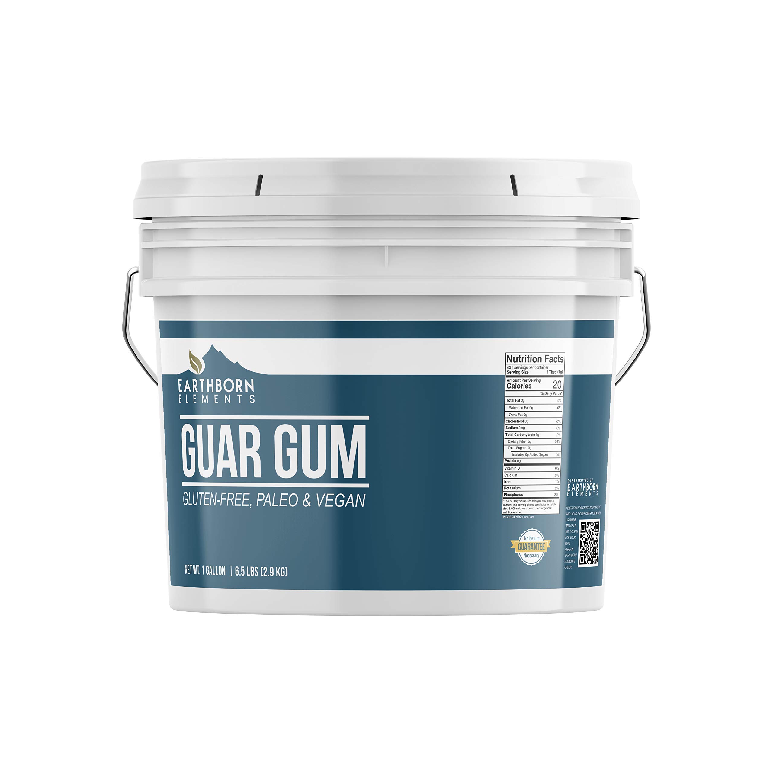 Earthborn Elements Guar Gum, White Rice Flour & Tapioca Starch Bundle - Gluten-Free Baking Essentials for Bread, Cookies & Vegan Recipes