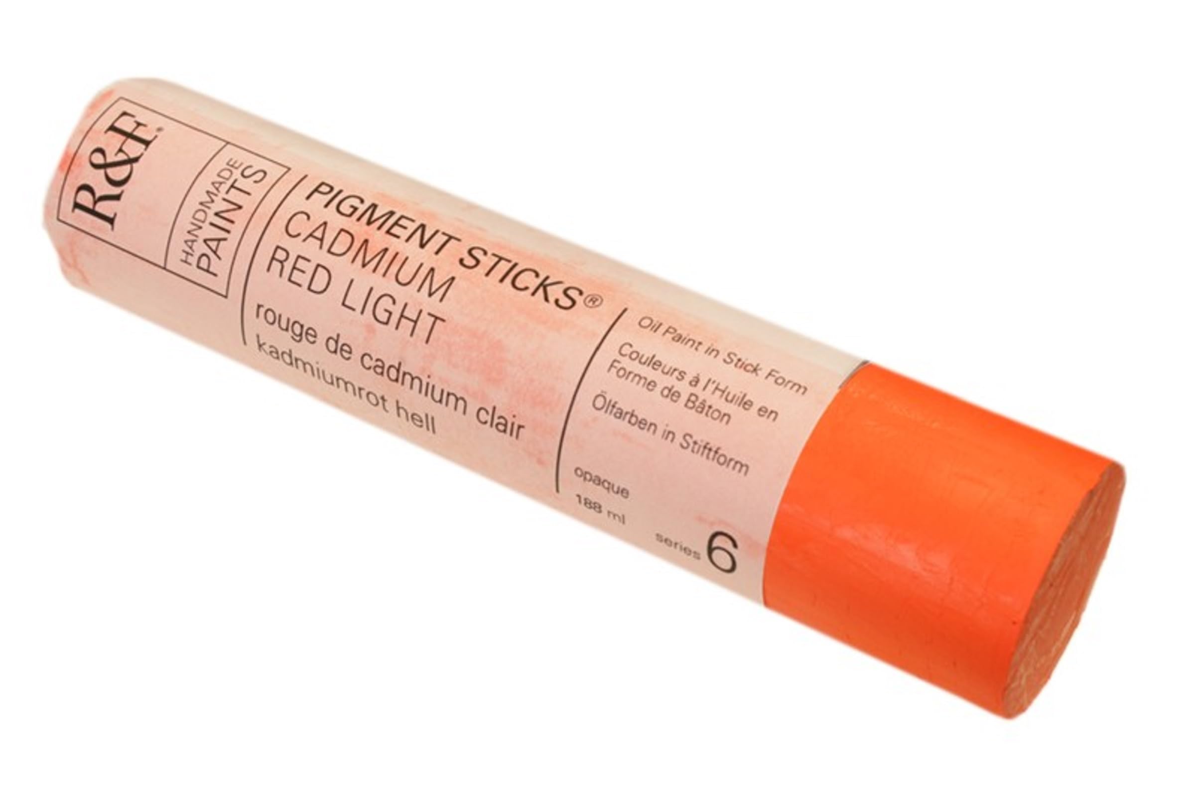 Premium R&F Artist Oil Pigment Stick - Cadmium Red Light (188ml) | Professional Oil Painting Supplies for Canvas & Fine Art | Perfect for Studio Work & Outdoor Sketching