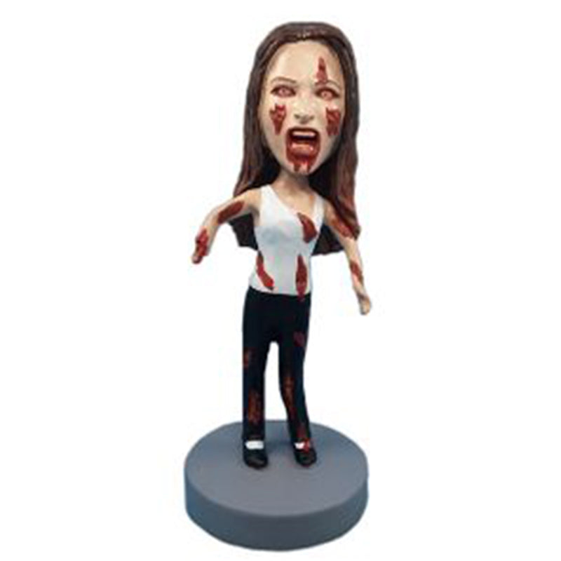 Custom Halloween Woman Bobblehead - Personalized Funny Bobblehead Doll for Women - Perfect for Halloween Decorations, Party Favors & Gift Giving