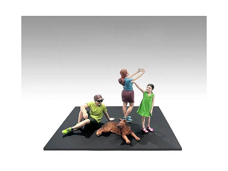 American Diorama Figure18 Series 1 - 9-Piece 1/18 Scale Model Figure Set for Diecast Cars, Military Dioramas & Collectible Displays - Perfect for Model Builders & Hobbyists