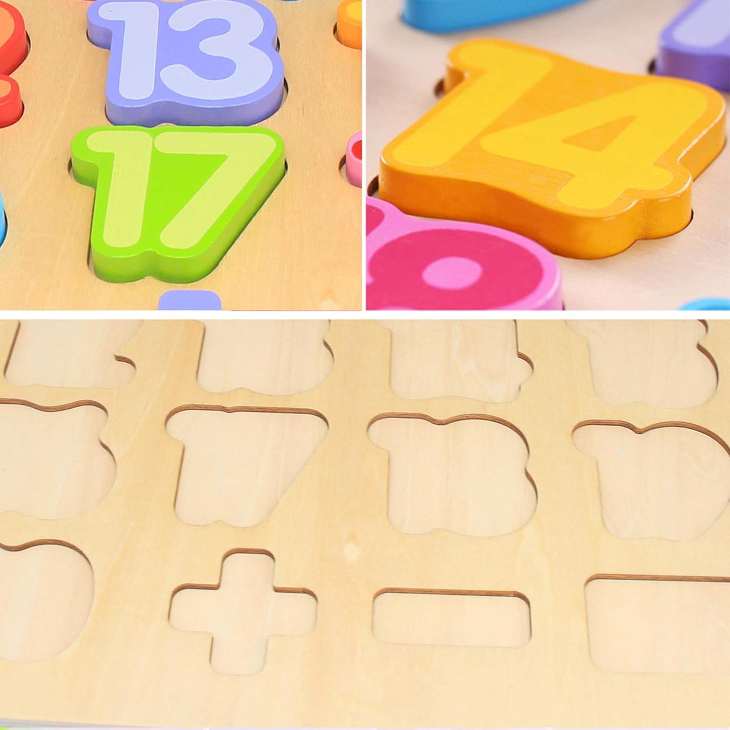MATSON 3D Wooden Puzzles for Kids - Alphabet & Numbers Learning Toys, Preschool Educational Games for Toddlers Ages 3-5 - Perfect for Homeschooling, Classroom Activities & Early Childhood Development