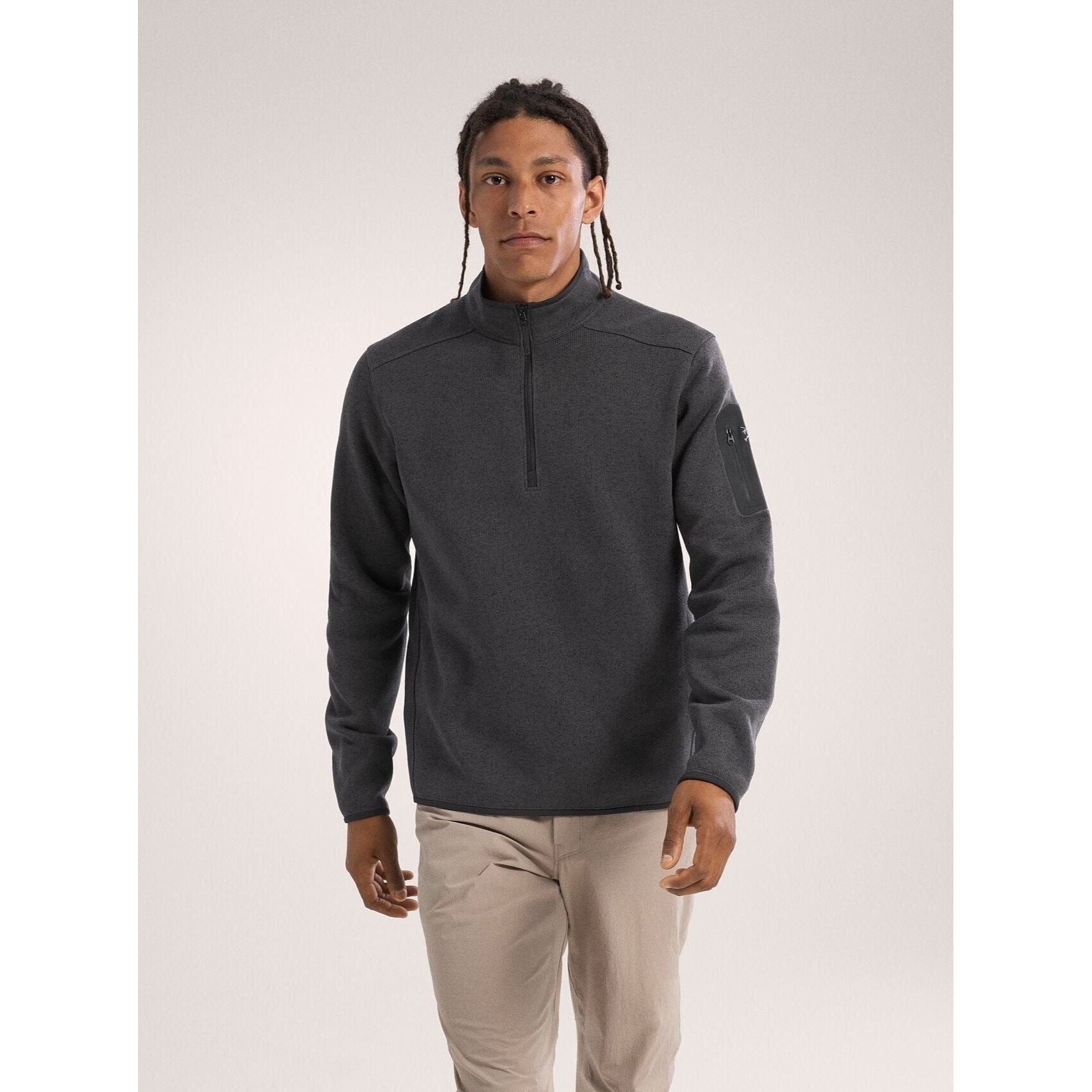 Arc'teryx Men's Covert 1/2 Zip Fleece Pullover - Lightweight Midlayer for Hiking, Camping & Outdoor Adventures