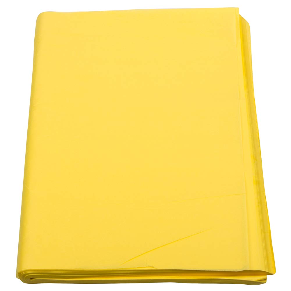 Premium JAM PAPER Yellow Tissue Paper - 480 Sheets per Ream - Perfect for Gift Wrapping, Party Decorations, and Craft Projects
