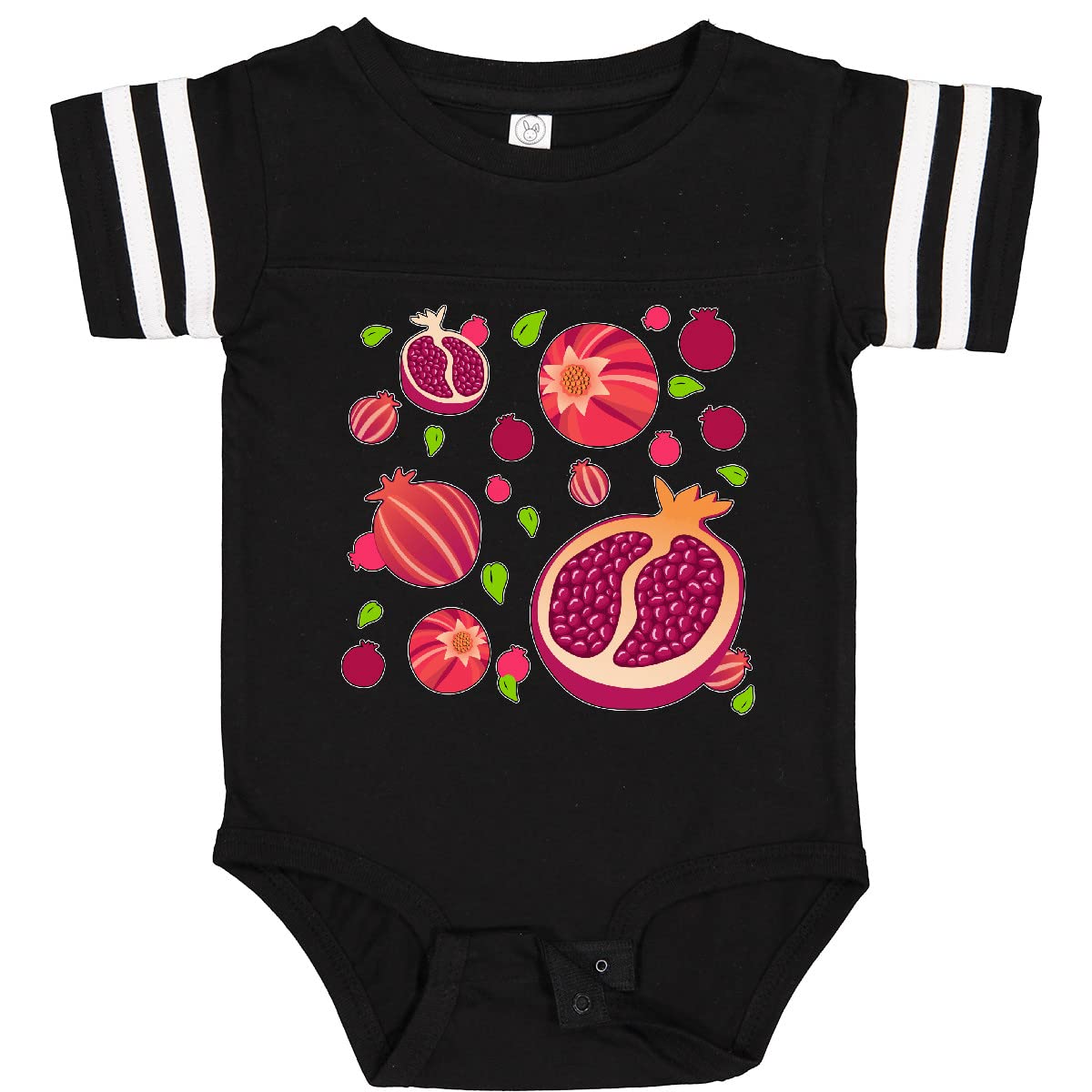 Inktastic Pomegranate Fruit Party Baby Bodysuit - Cute Organic Cotton Onesie for Newborns & Infants - Perfect for Family Photos, Baby Showers & Birthday Parties