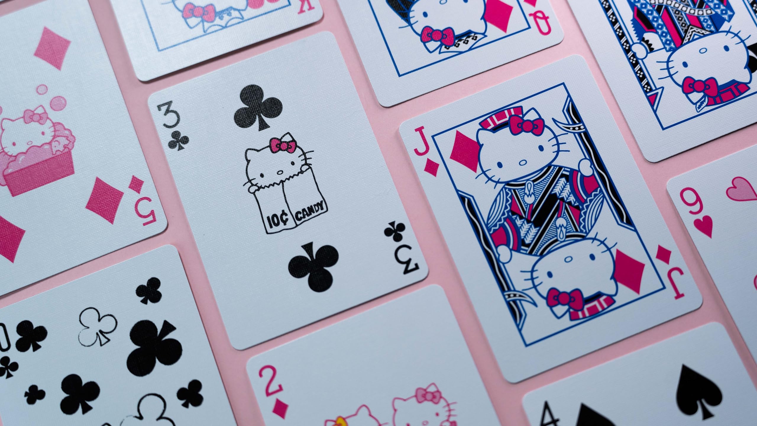 Hello Kitty Bicycle Playing Cards - Black & Pink Deck for Kids & Adults - Perfect for Parties, Game Nights & Collectors