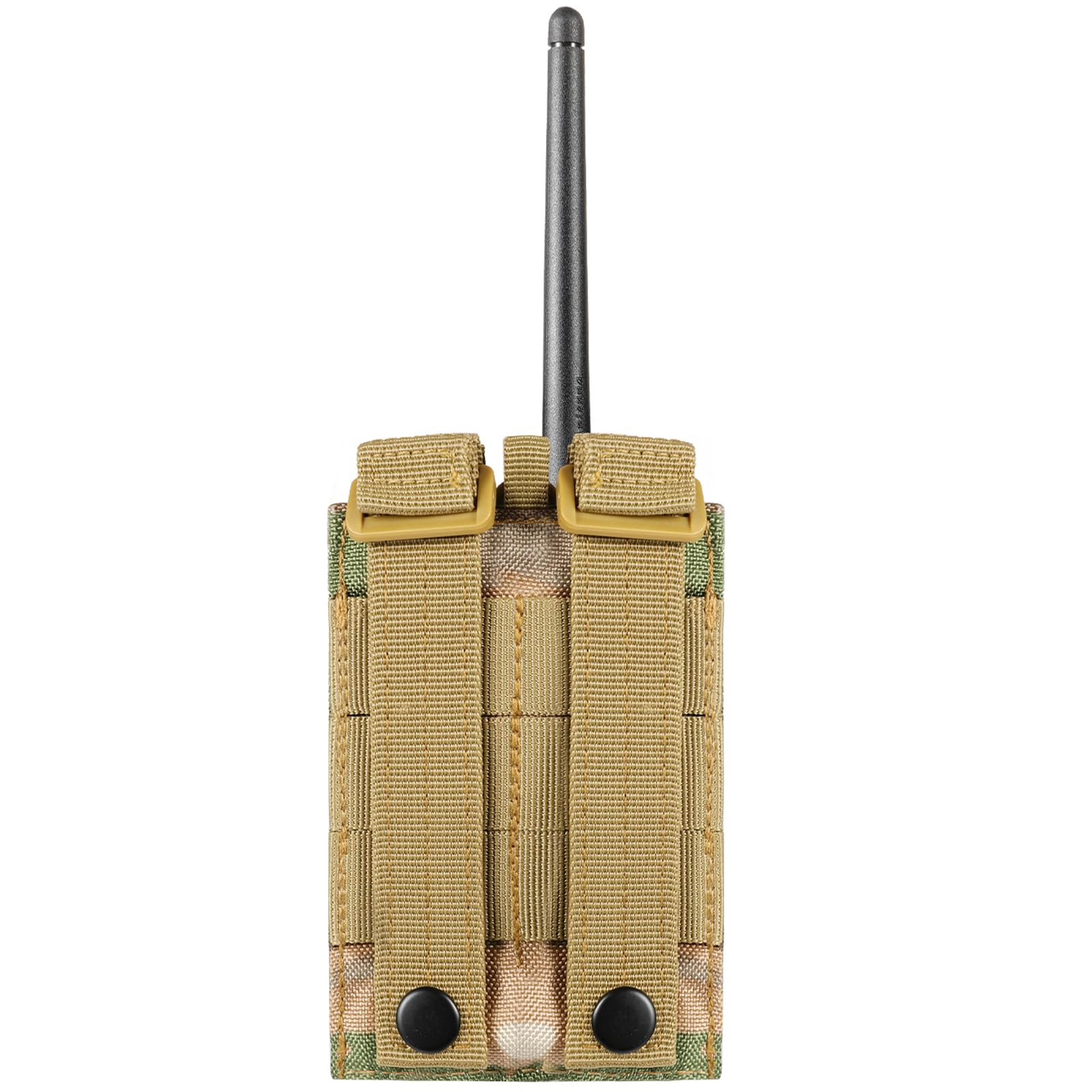 Tactical Radio Holder Molle Pouch - Universal Military Heavy Duty Walkie Talkie Case for Police, Firefighter, Security - Compatible with Two-Way Radios & Vests (CP) - Ideal for Emergency Response & Outdoor Adventures