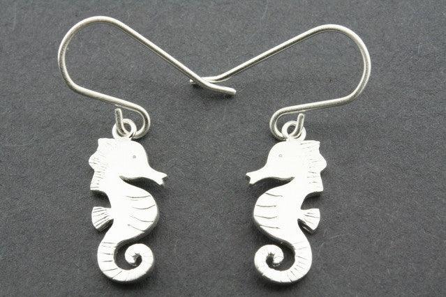 Shiho's Sterling Silver Seahorse Earrings - Elegant Handmade Jewelry for Women, Perfect for Beach Vacations & Boho Fashion