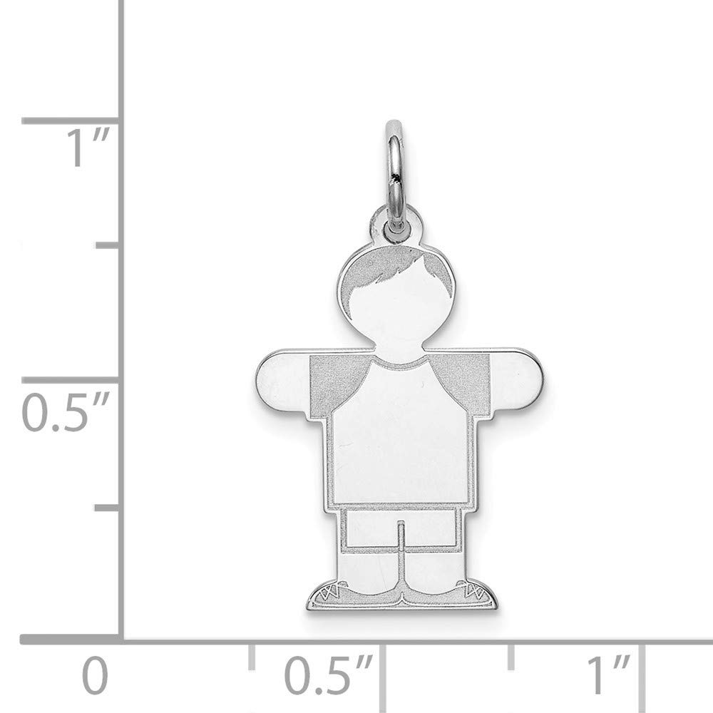 Roy Rose Jewelry Sterling Silver Kids Charm Pendant for Boys - Perfect for Birthdays, Gifts & Special Occasions